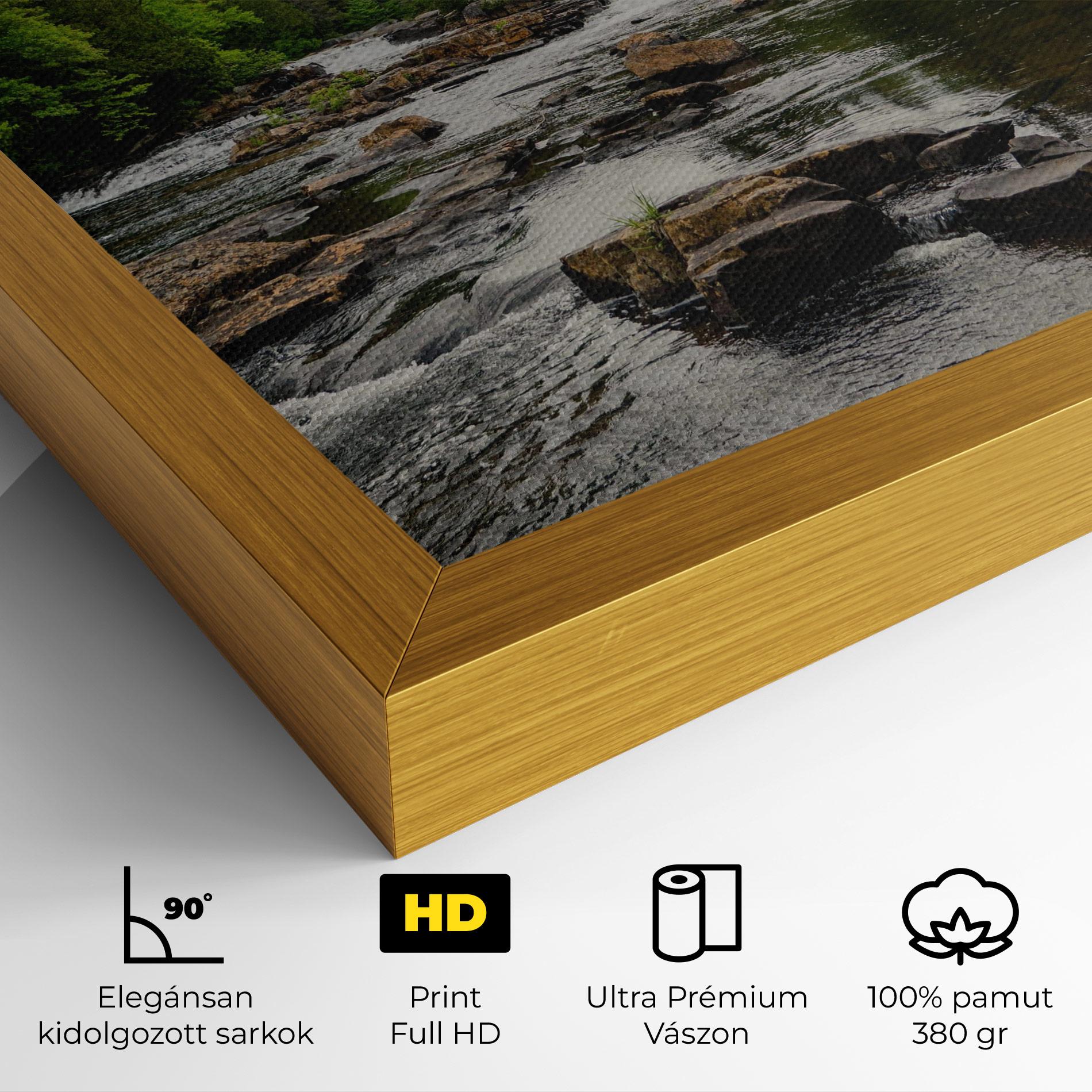 Vászonkép Small River Forest mockup 4