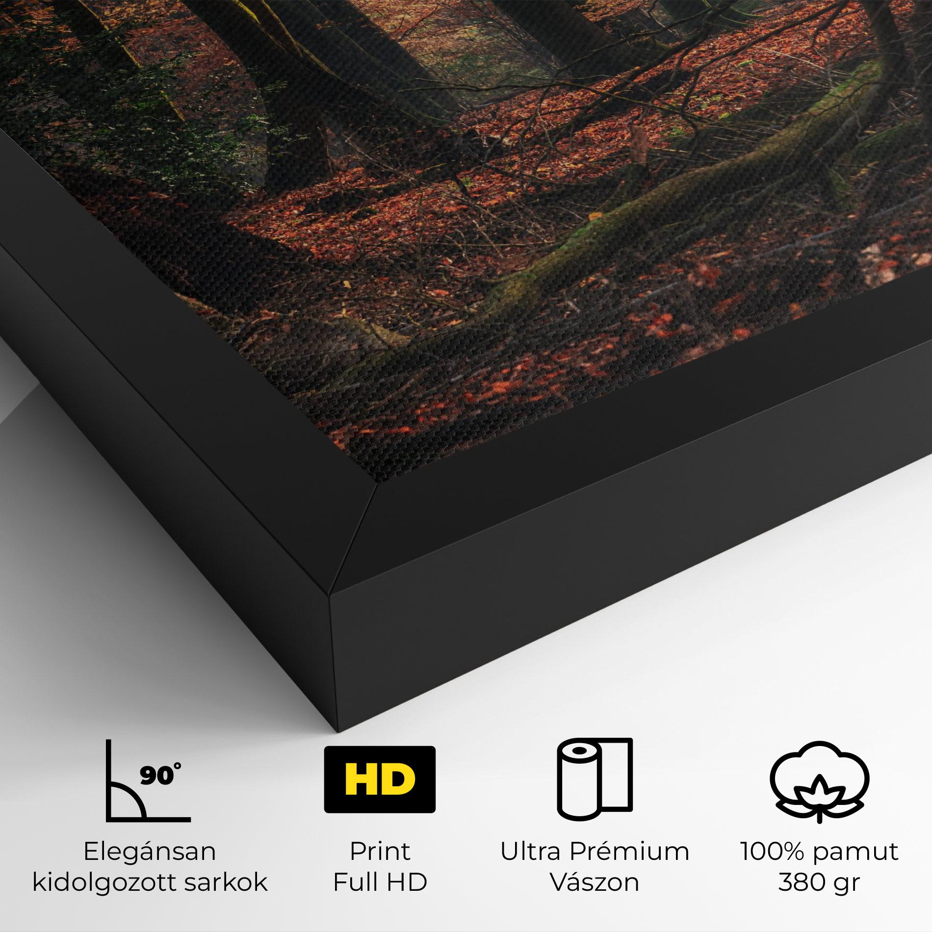 Vászonkép Autumn Forest Trees mockup 4