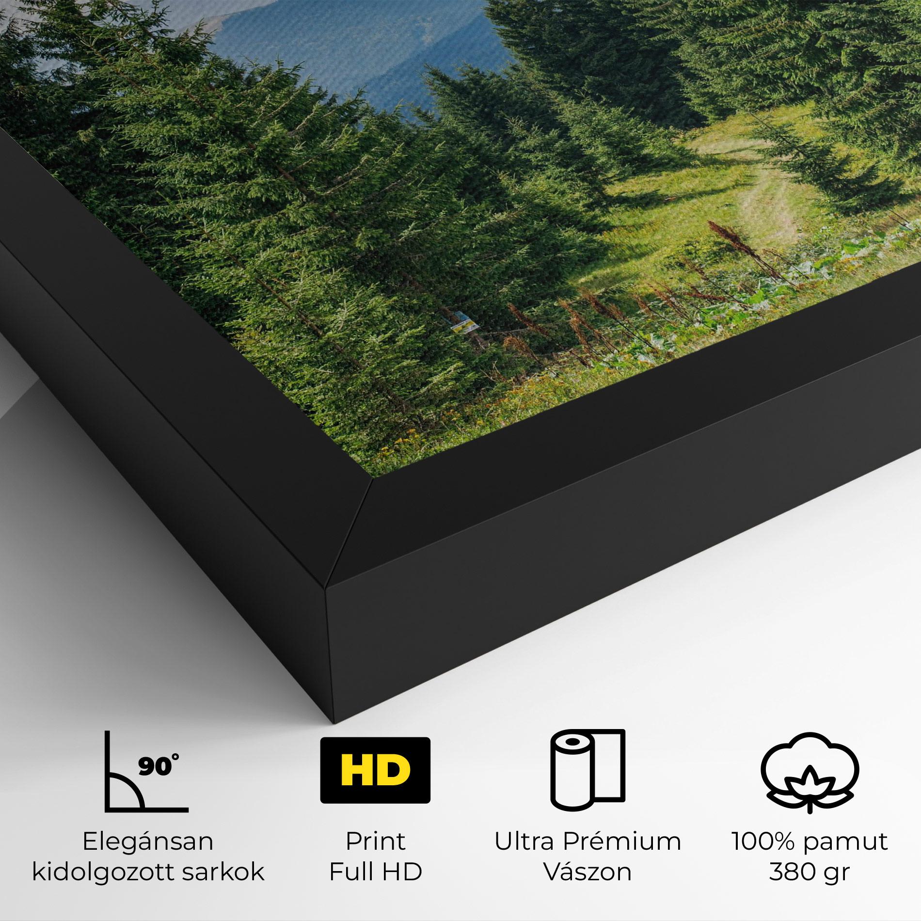 Vászonkép Carpathian Mountain mockup 4