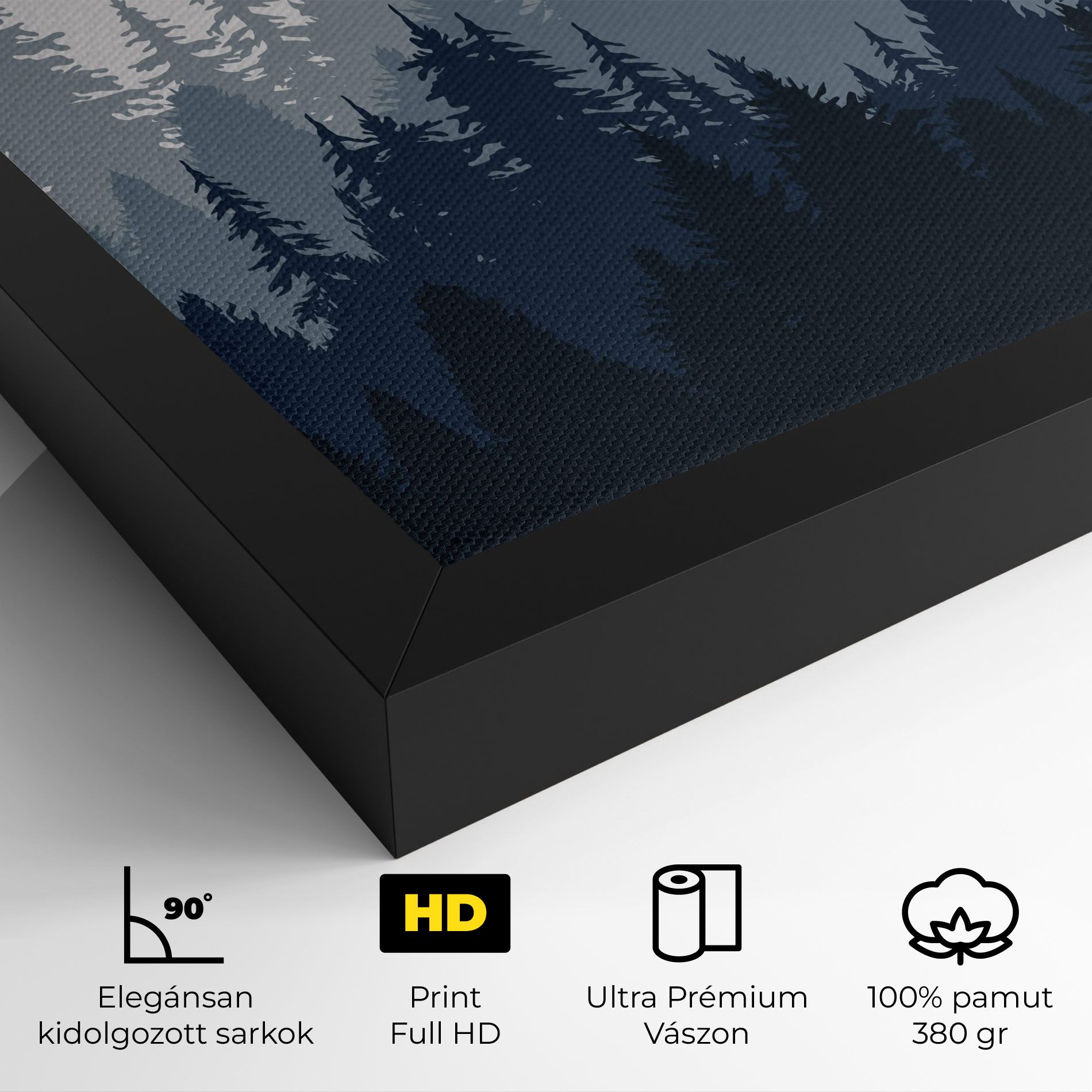 Foggy Blue Forest mockup 4