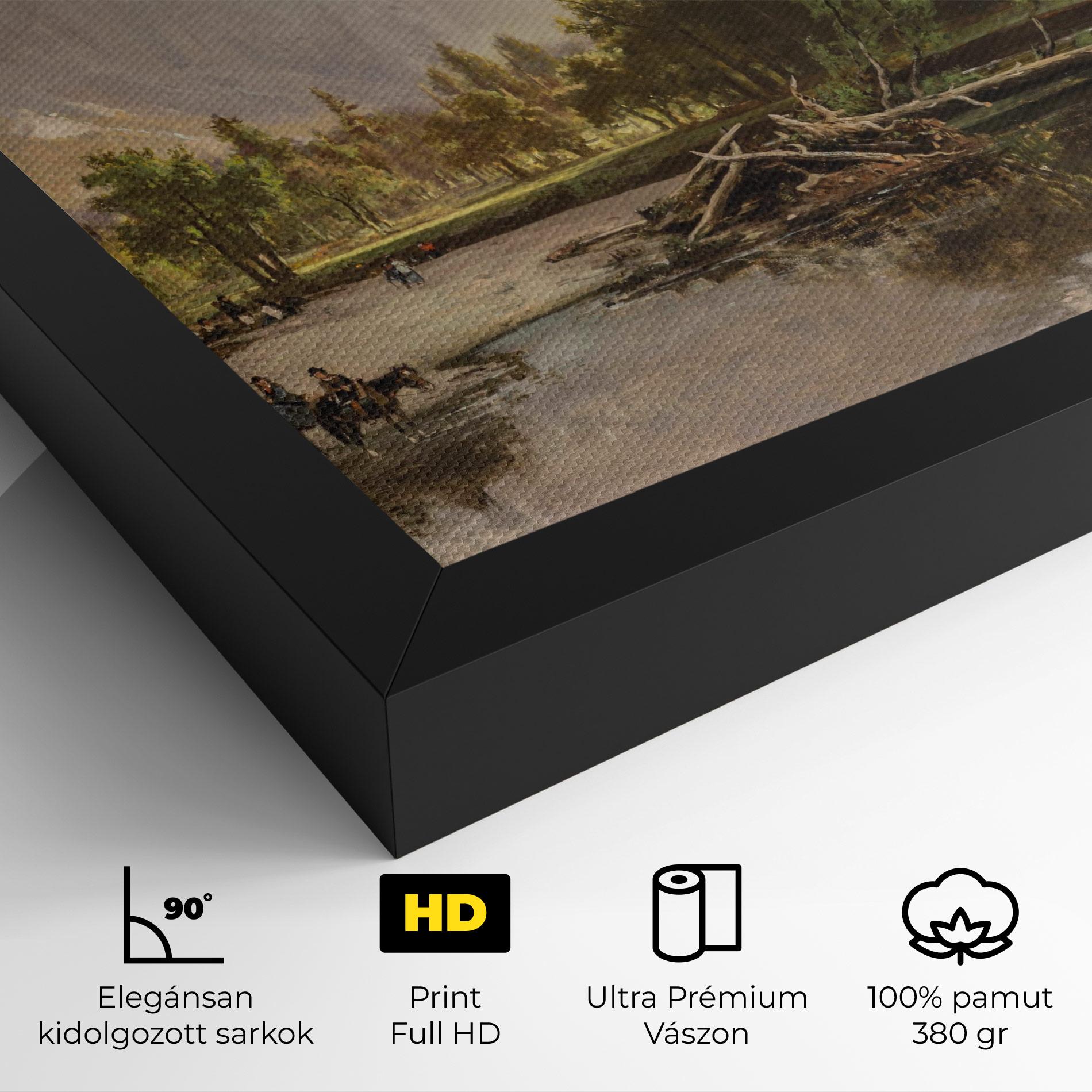 Vászonkép Small Lake Forest mockup 4