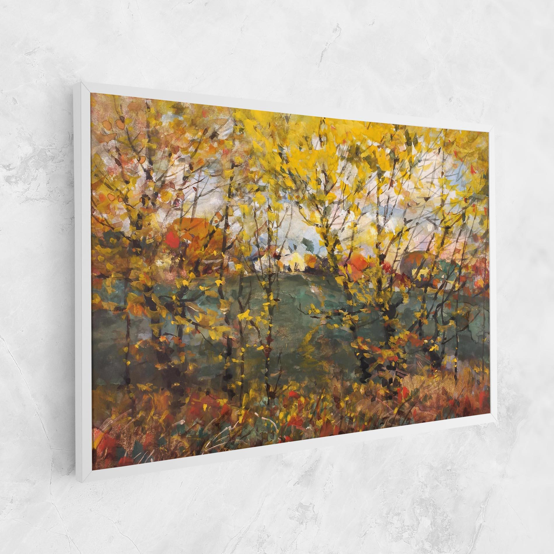 Vászonkép Autumn Painting Tree mockup 1