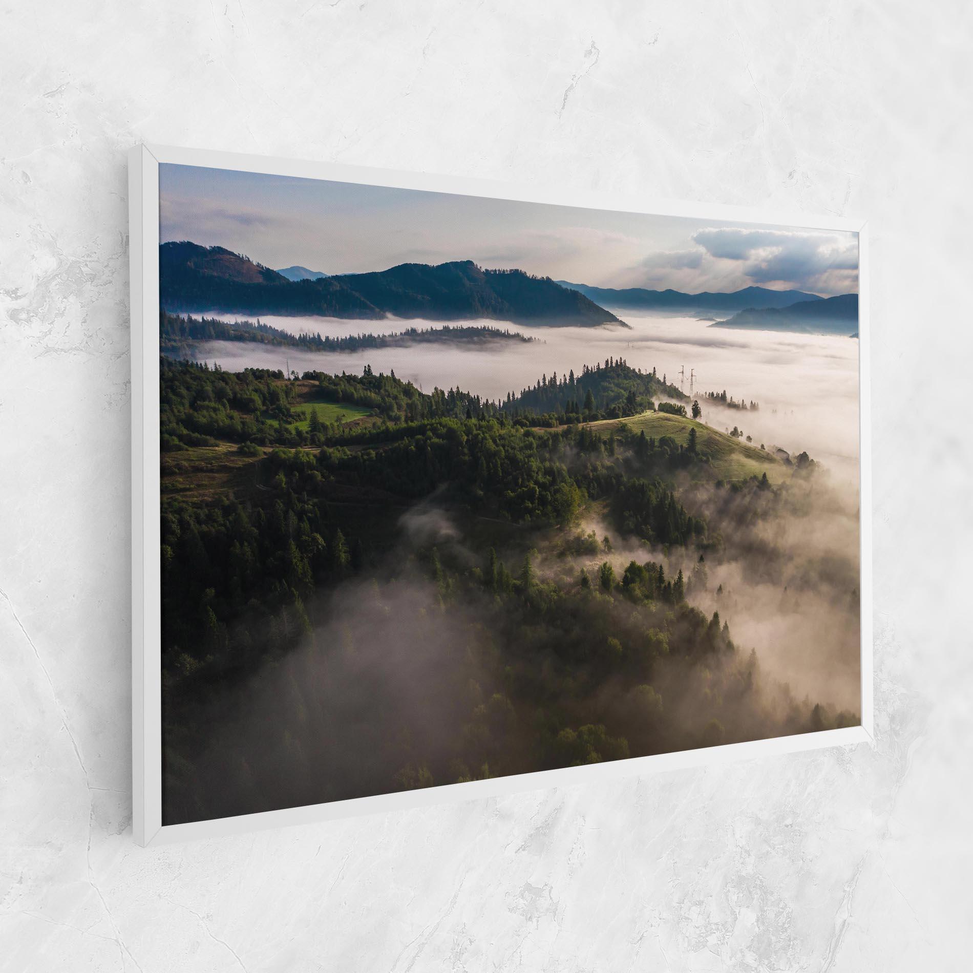 Vászonkép Foggy Forest View mockup 1