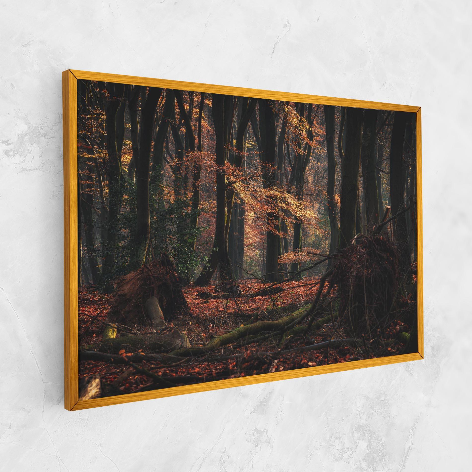 Vászonkép Autumn Forest Trees mockup 1