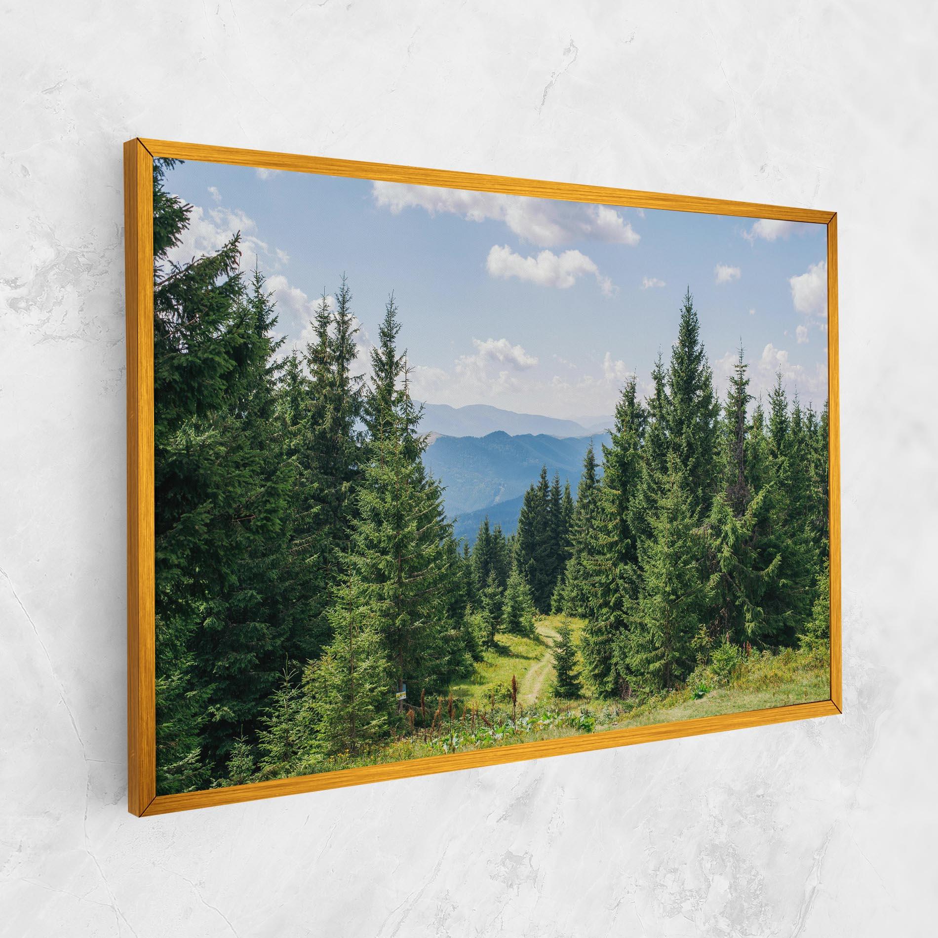 Vászonkép Carpathian Mountain mockup 1