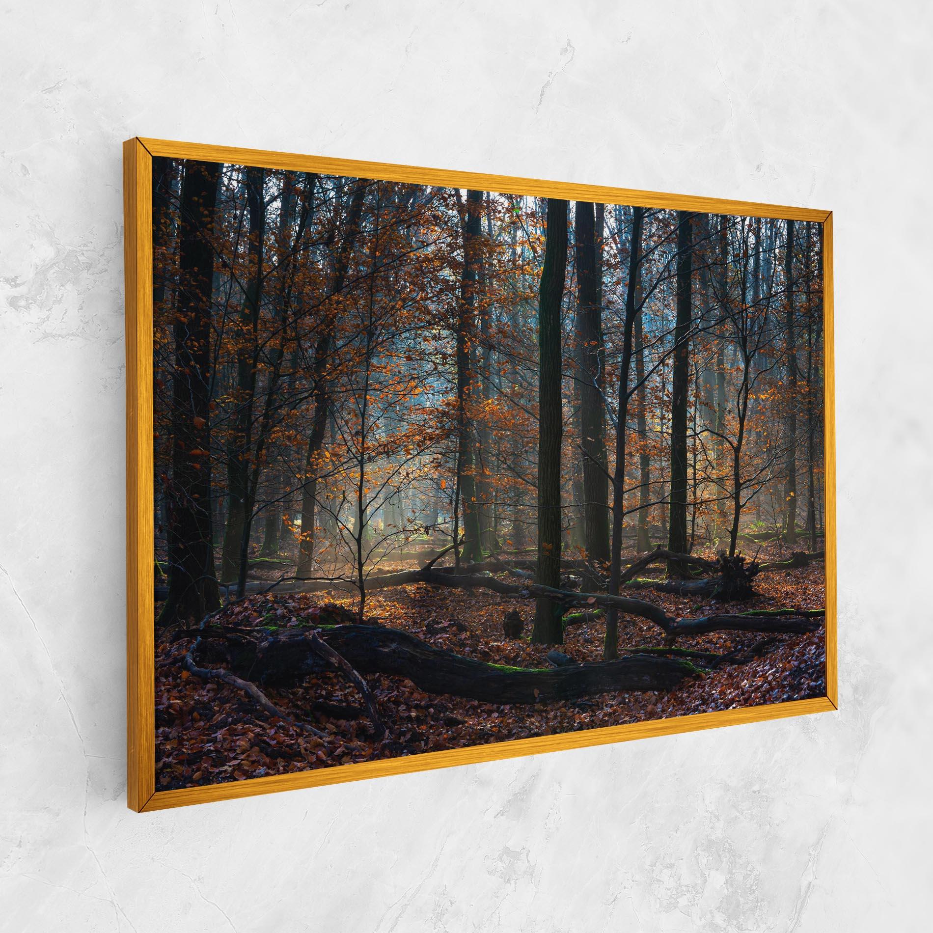 Vászonkép Forest Autumn Day mockup 1