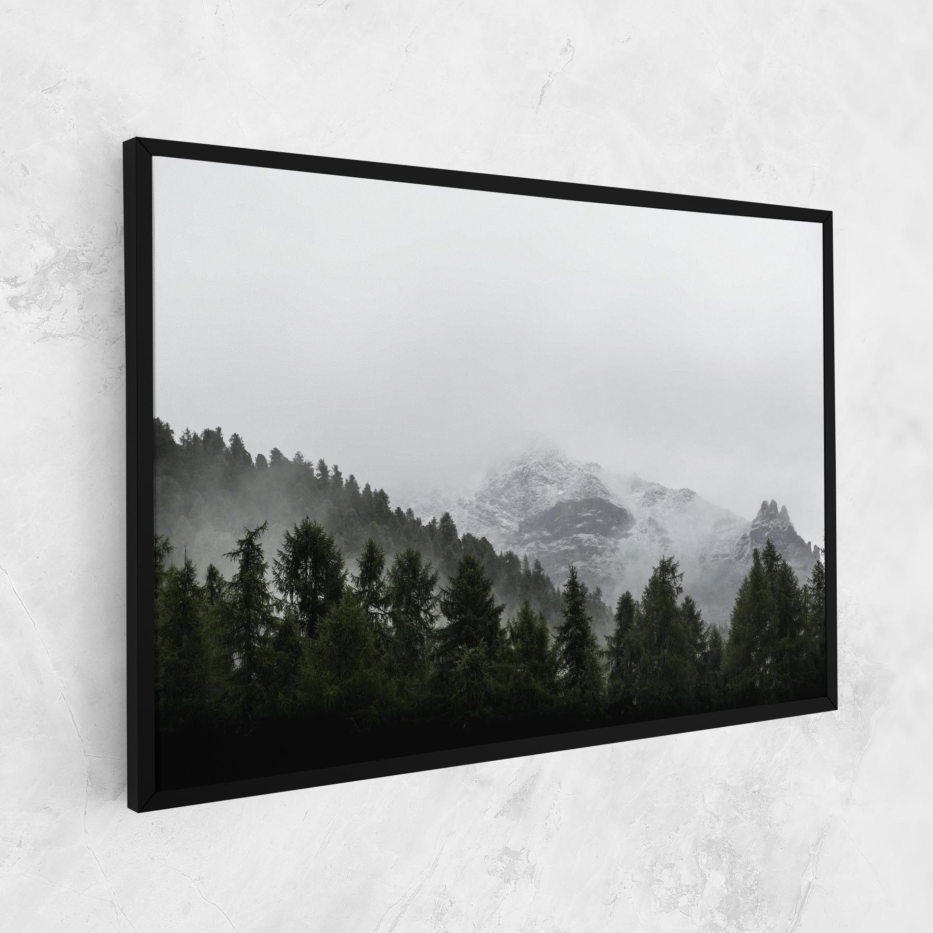 Foggy Mountain Forest mockup 1