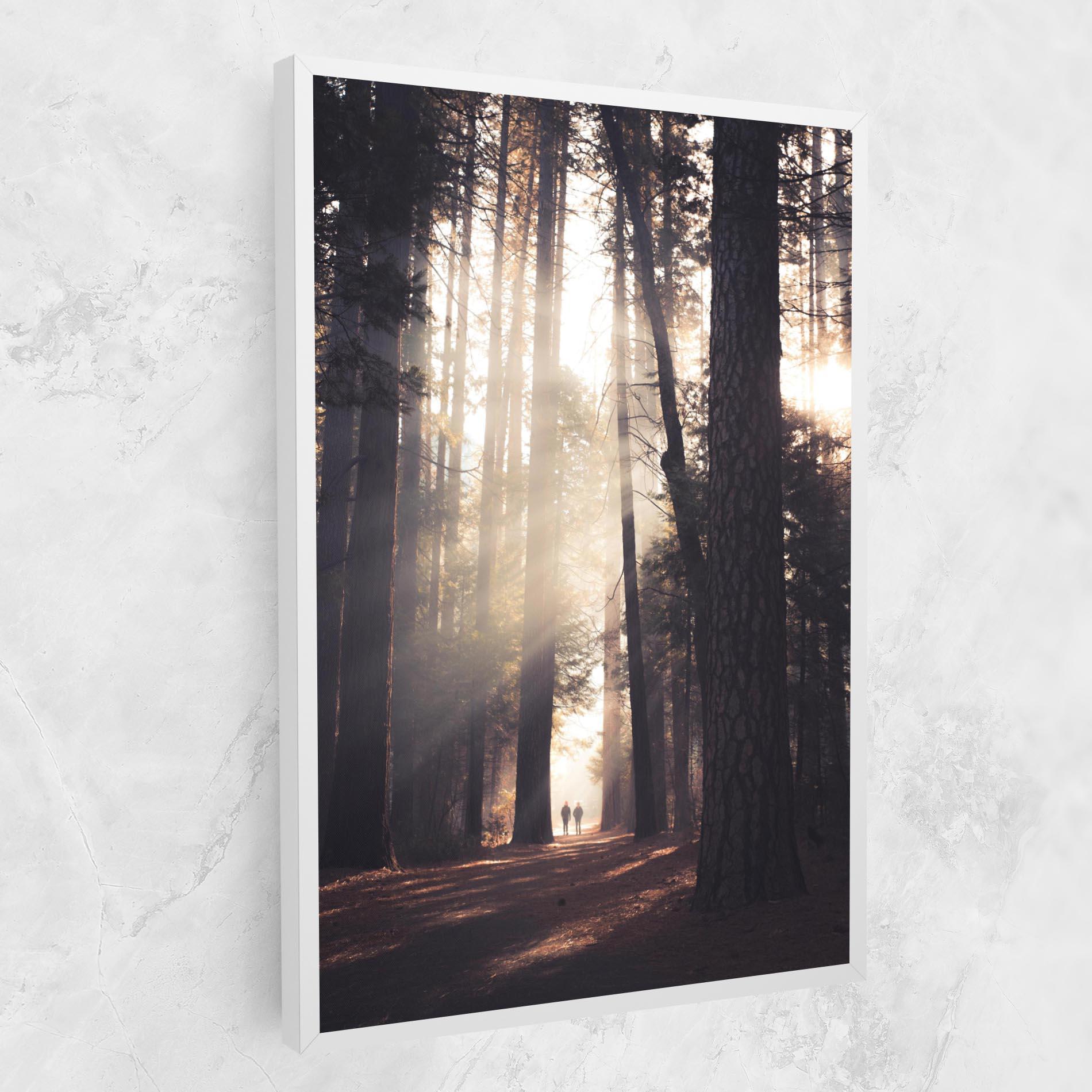 Vászonkép Foggy Couple Forest mockup 1