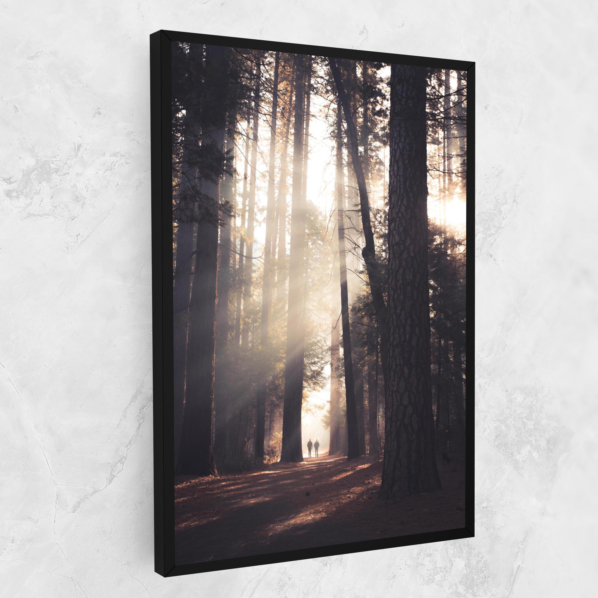 Vászonkép Foggy Couple Forest mockup 1