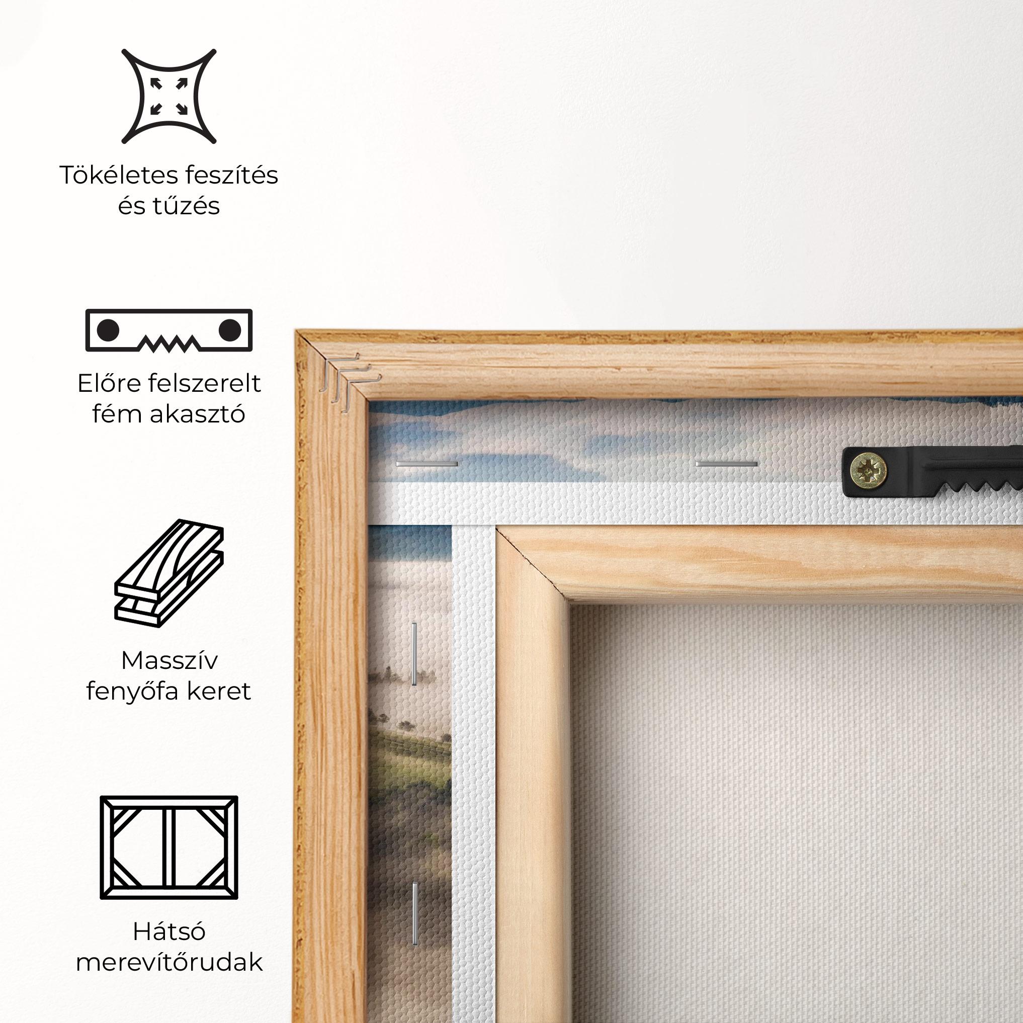 Vászonkép Foggy Forest View mockup 5