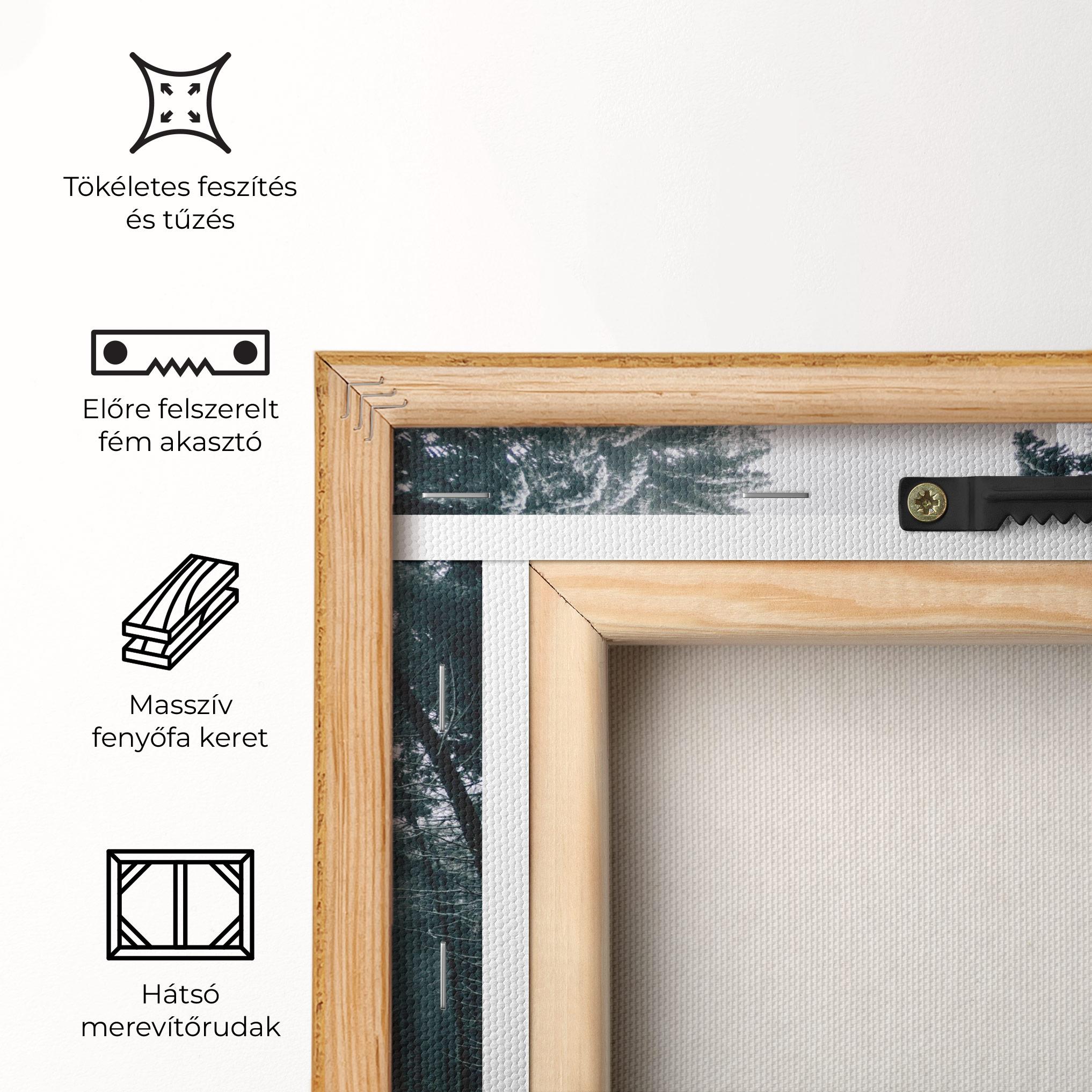 Vászonkép Snow Road Dorest mockup 5