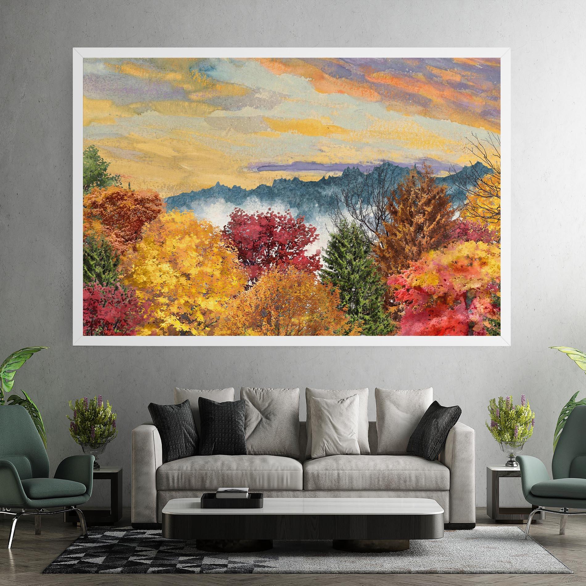 Vászonkép Mix Color Trees mockup 7