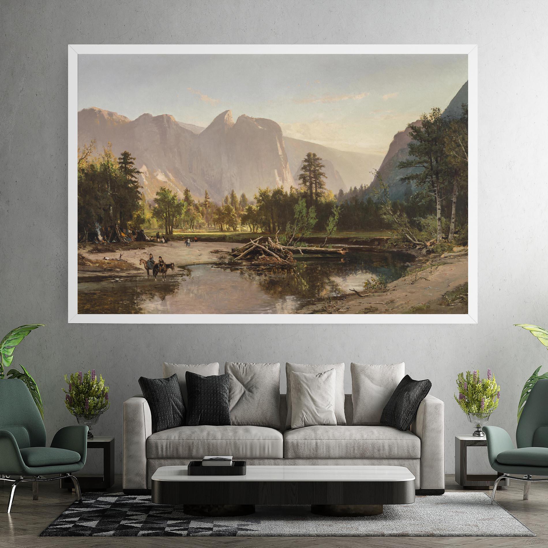 Vászonkép Small Lake Forest mockup 7