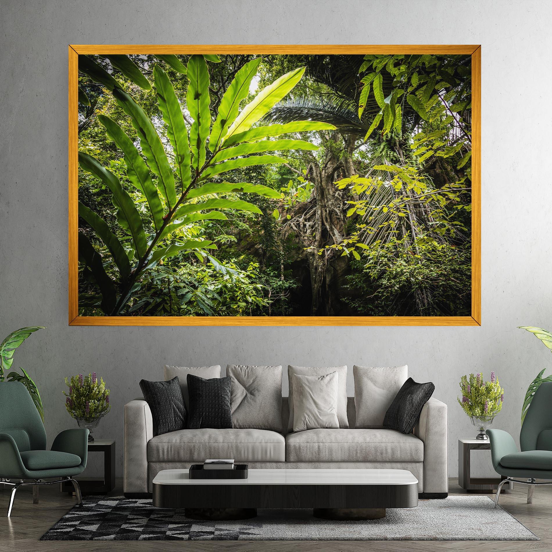 Vászonkép Big Leaf Forest mockup 7