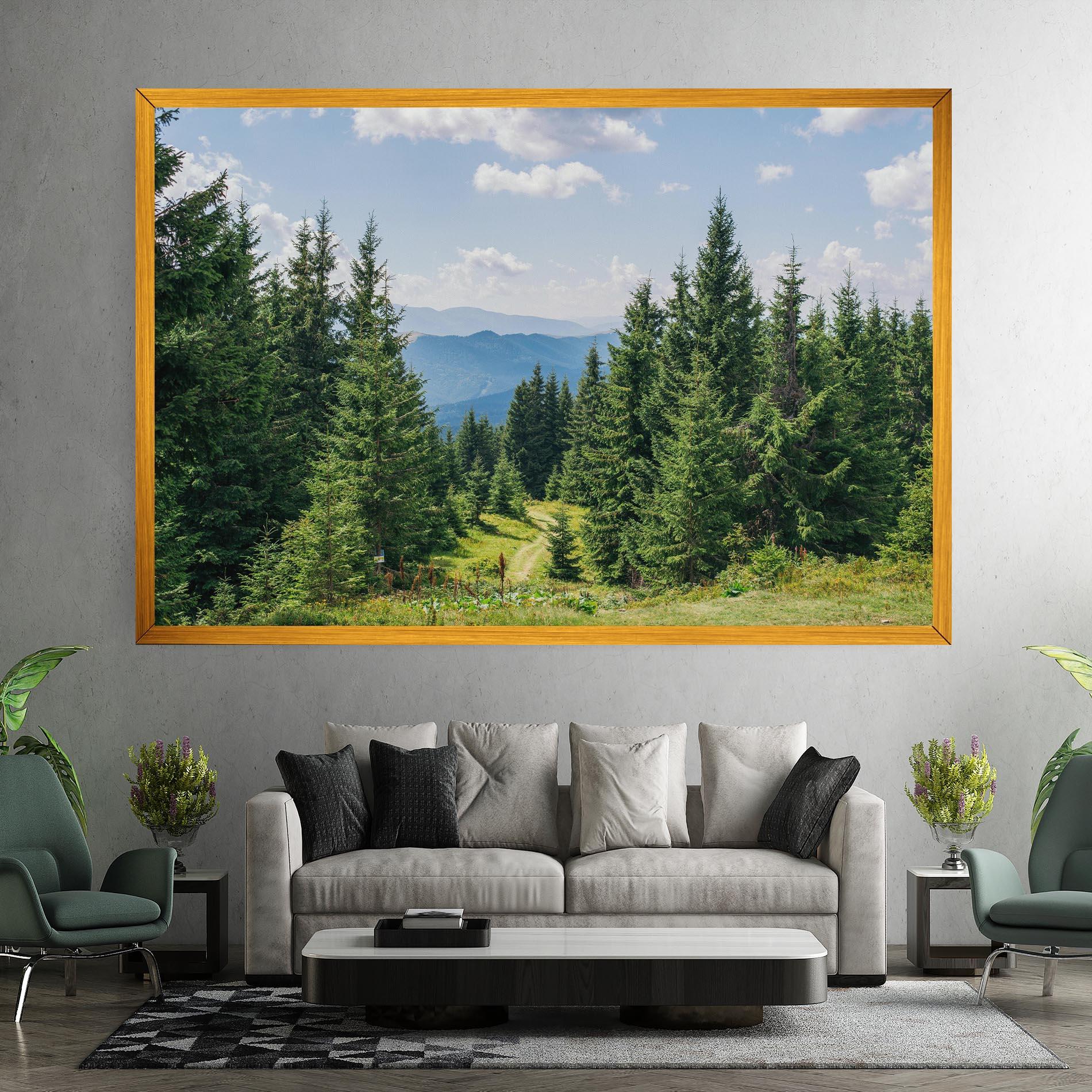 Vászonkép Carpathian Mountain mockup 7