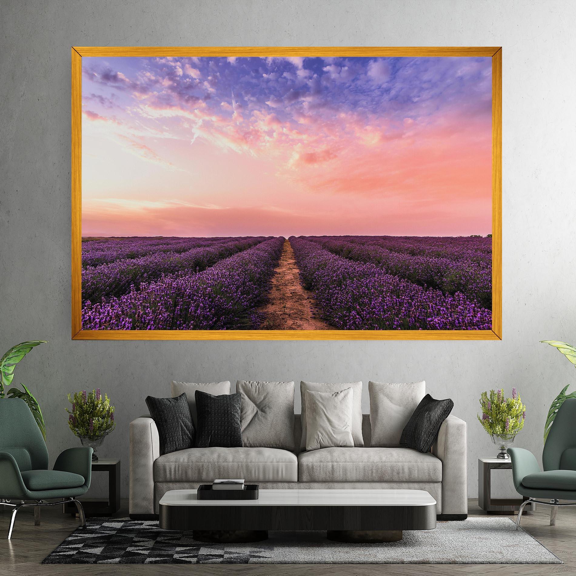 Vászonkép Lavender Field mockup 7