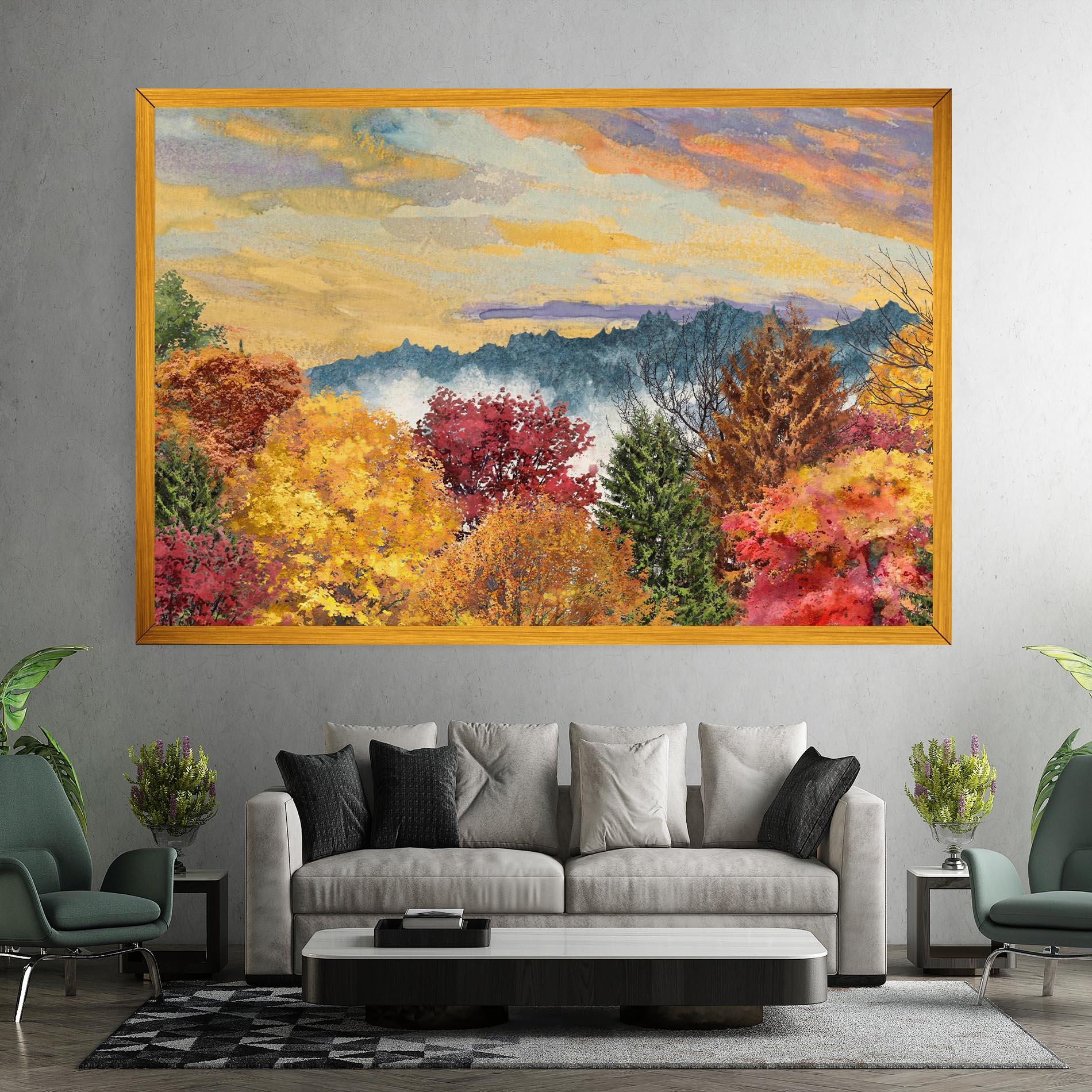 Vászonkép Mix Color Trees mockup 7