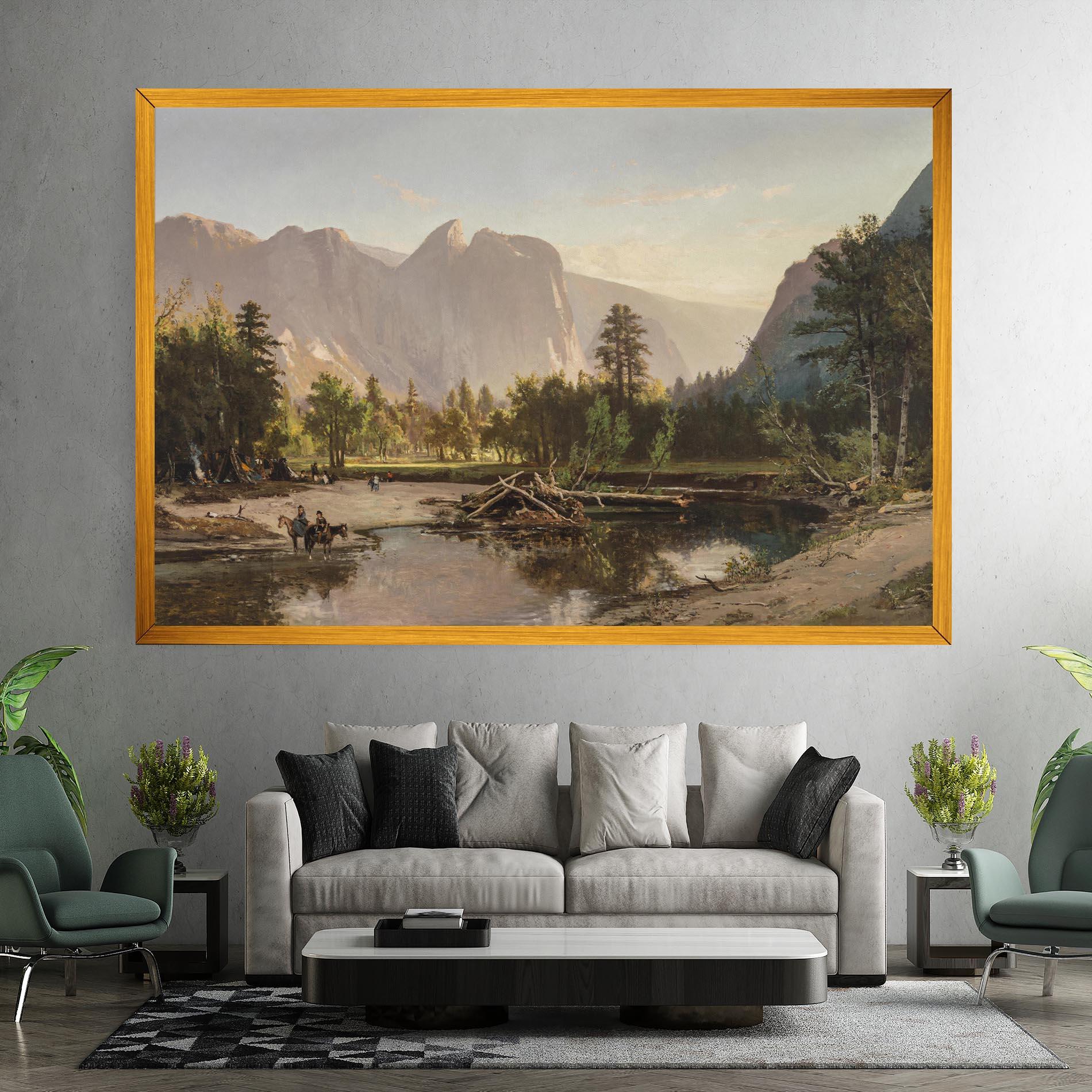 Vászonkép Small Lake Forest mockup 7