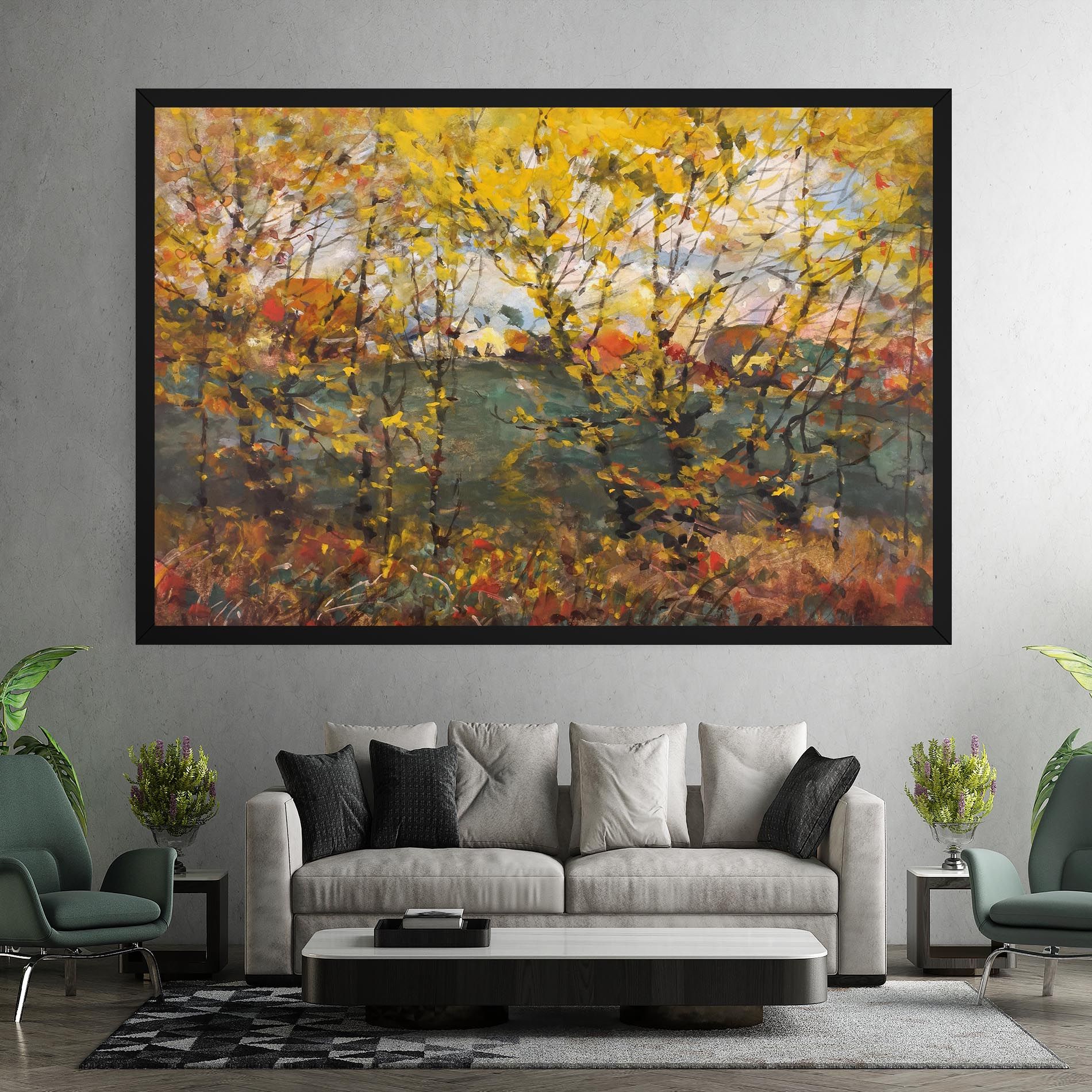 Autumn Painting Tree mockup 7