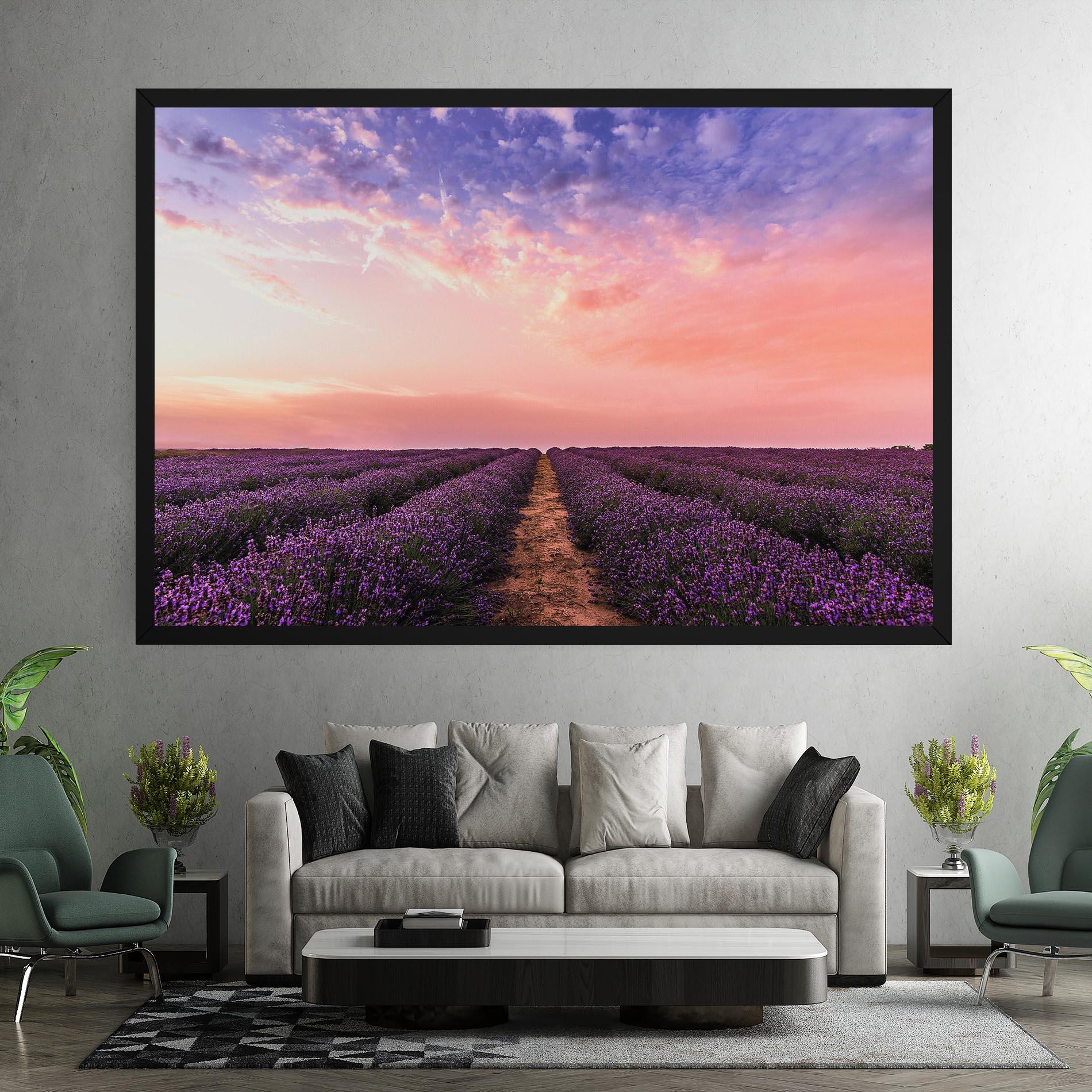 Vászonkép Lavender Field mockup 7