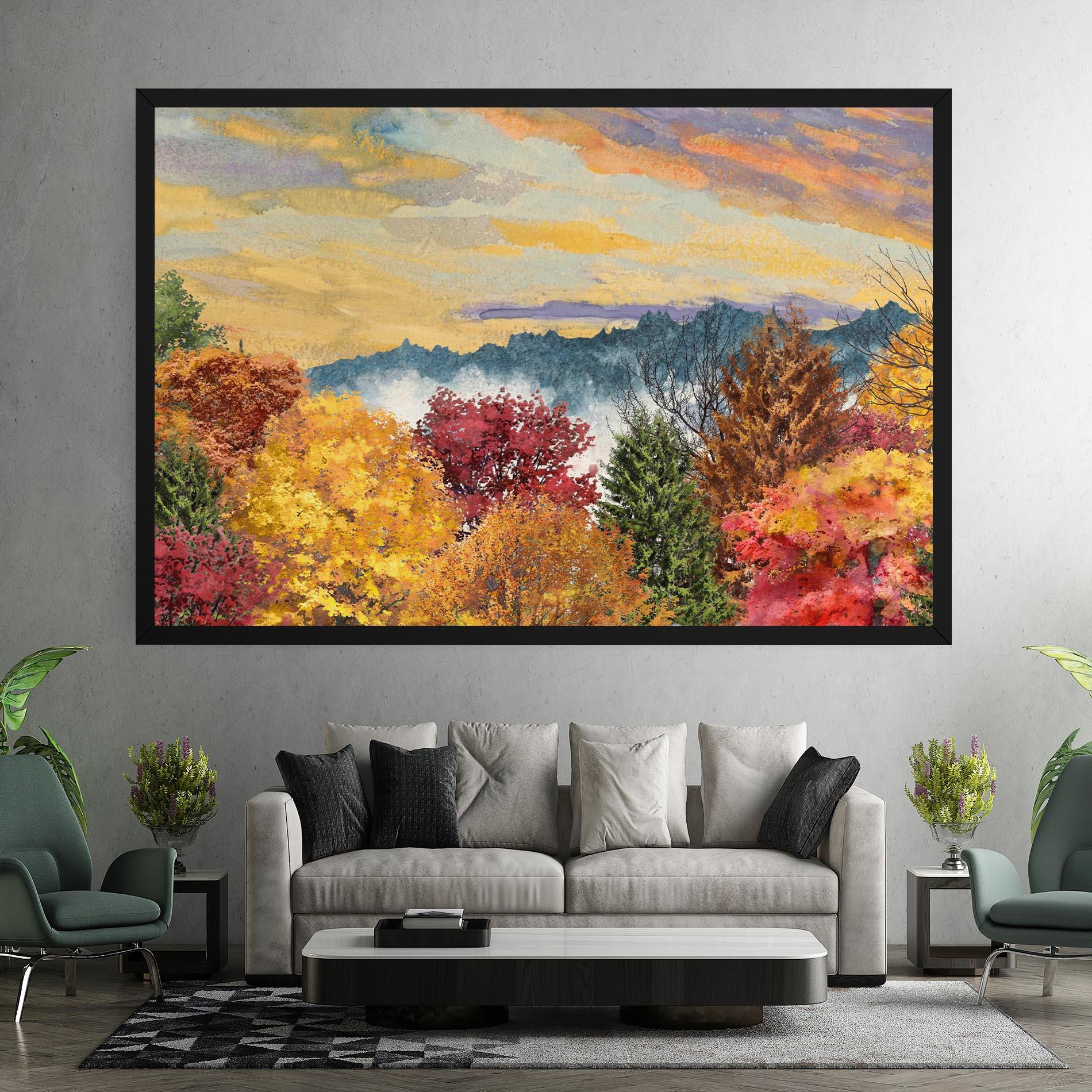 Vászonkép Mix Color Trees mockup 7