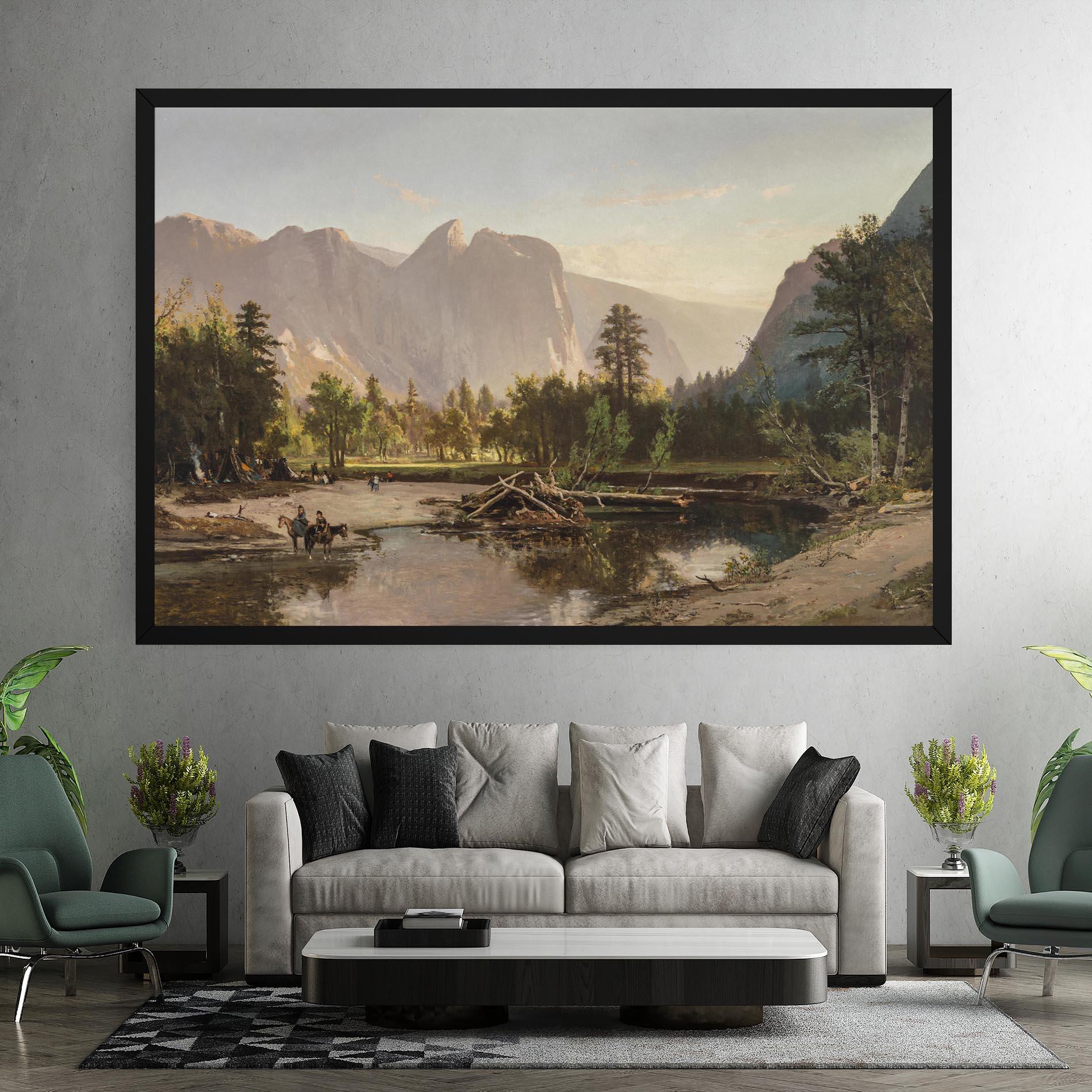 Vászonkép Small Lake Forest mockup 7