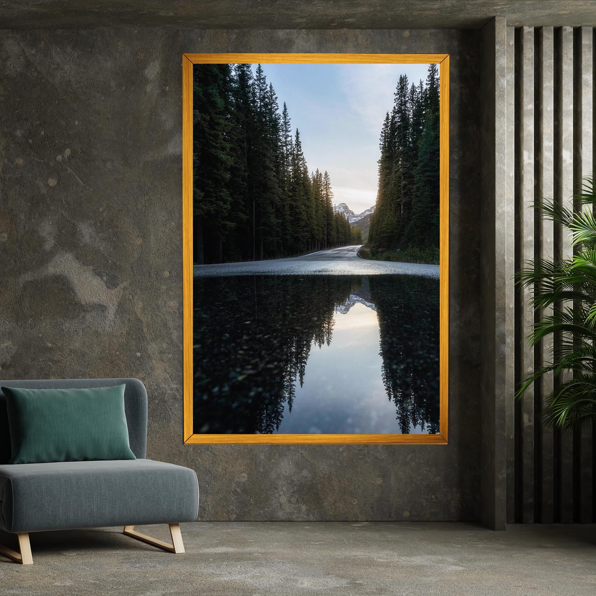 Vászonkép Big Lake Forest mockup 7