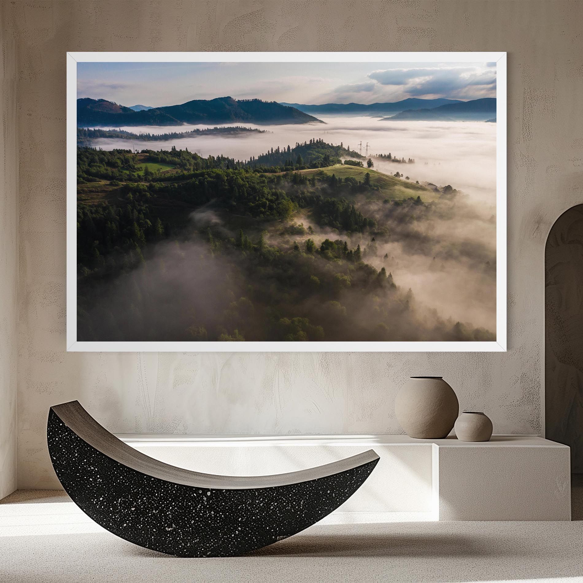 Foggy Forest View mockup 8