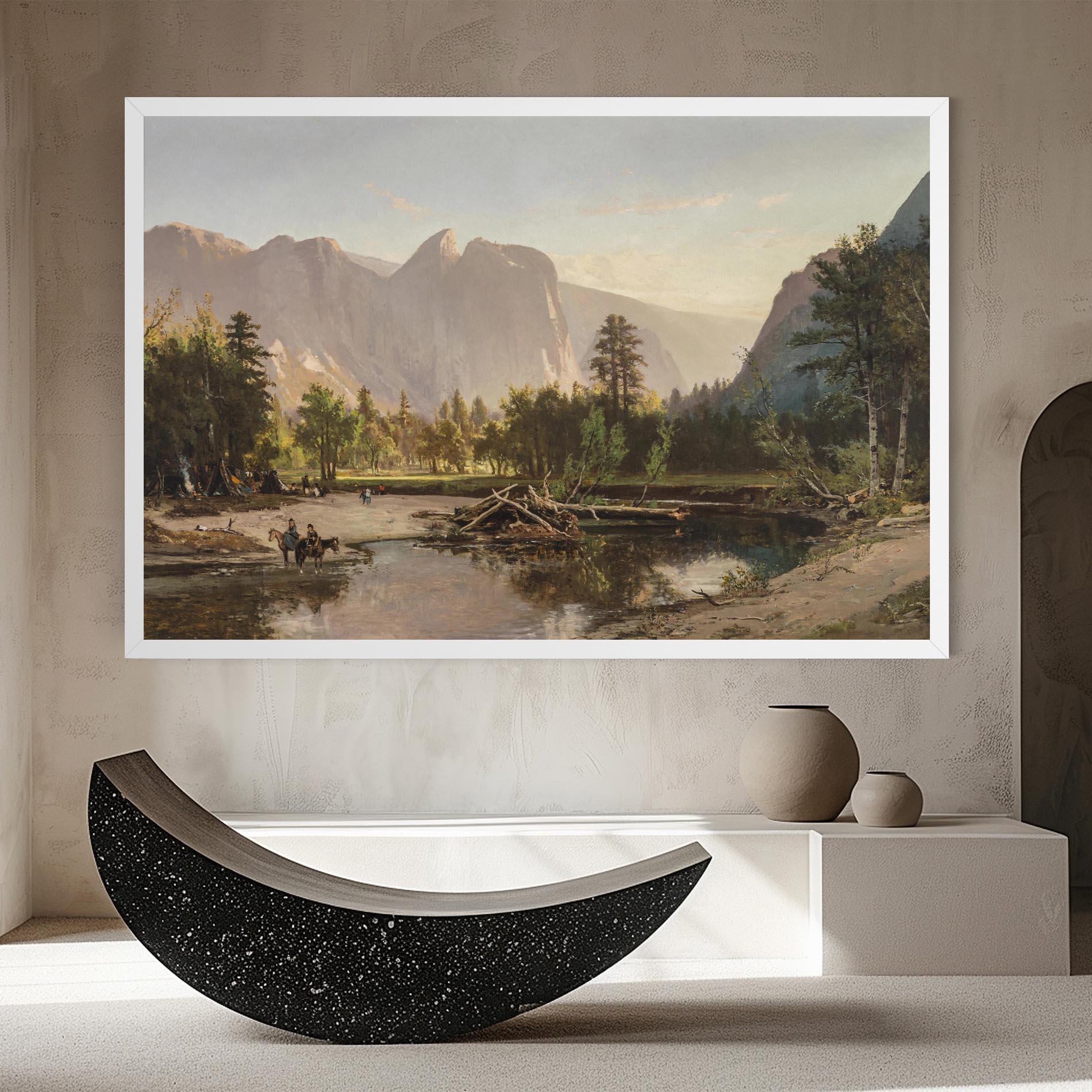 Vászonkép Small Lake Forest mockup 8