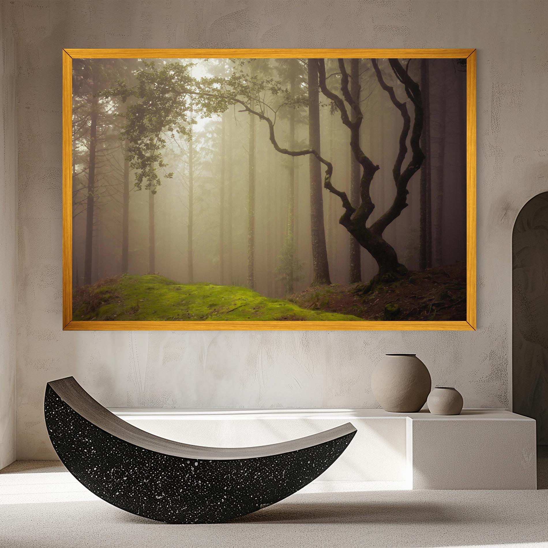 Vászonkép Foggy Tree Art mockup 8