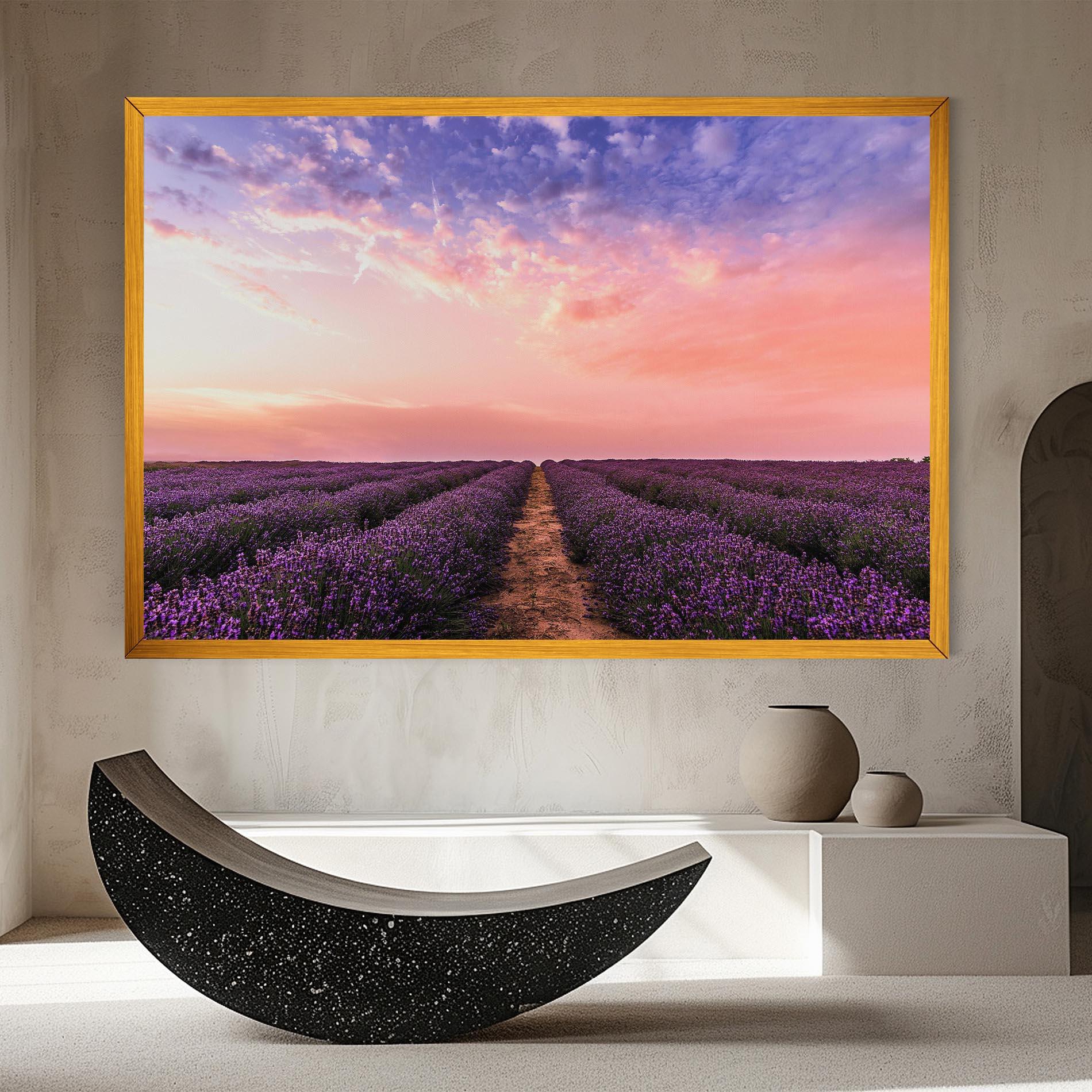 Vászonkép Lavender Field mockup 8