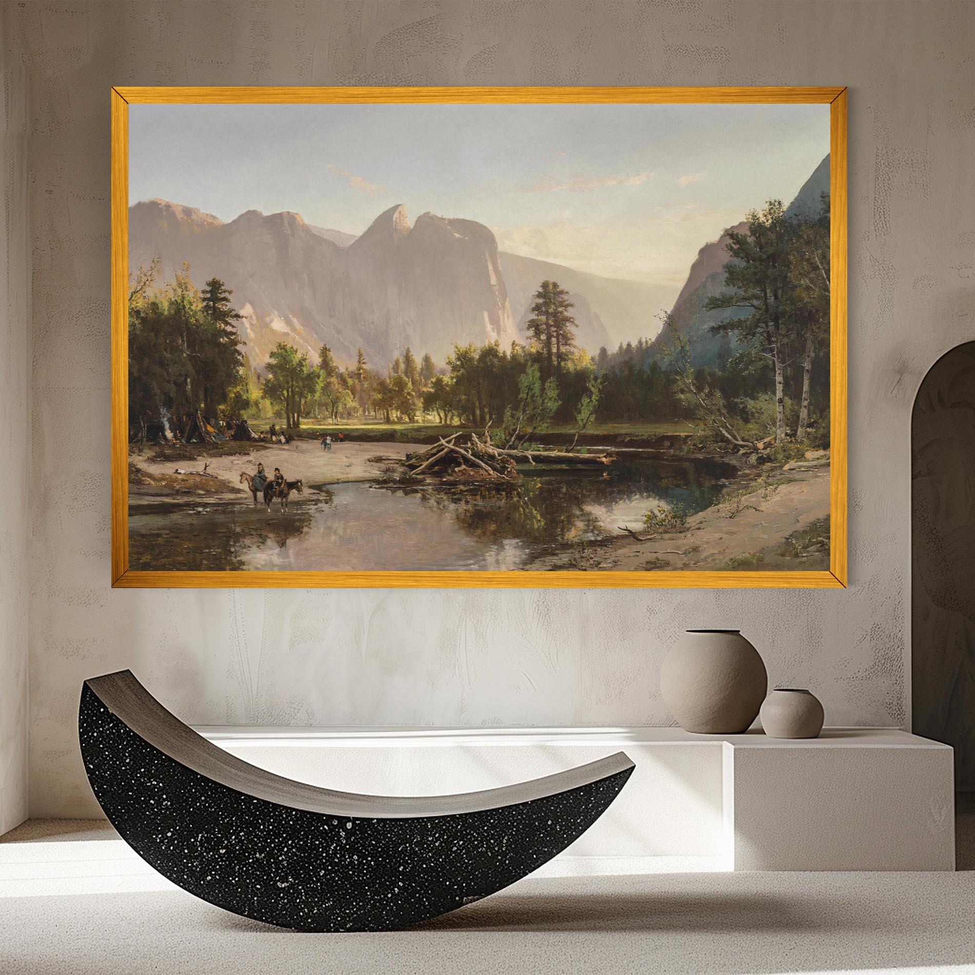 Vászonkép Small Lake Forest mockup 8