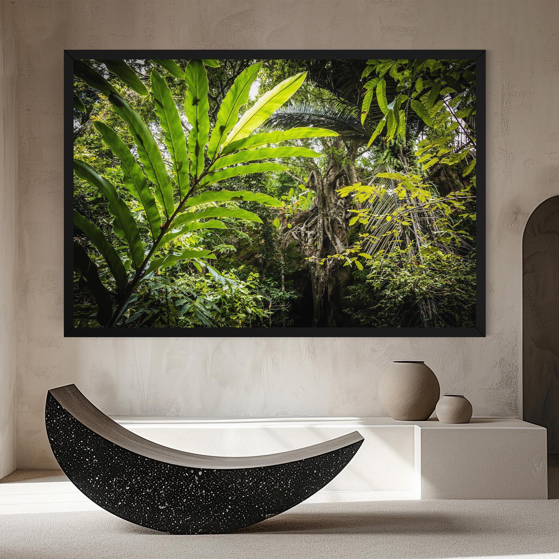 Vászonkép Big Leaf Forest mockup 8