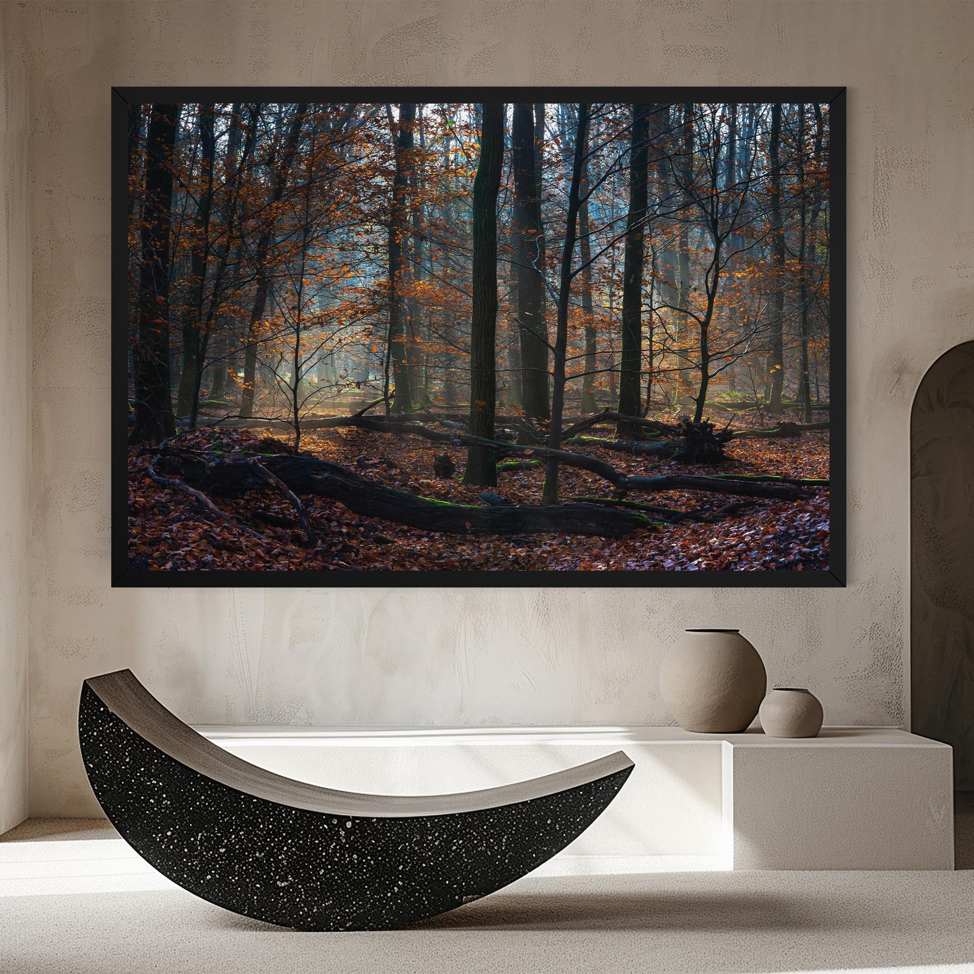 Vászonkép Forest Autumn Day mockup 8