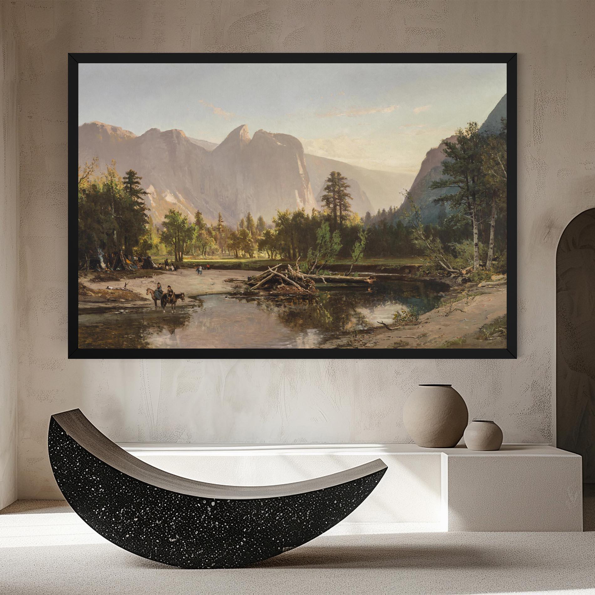 Vászonkép Small Lake Forest mockup 8