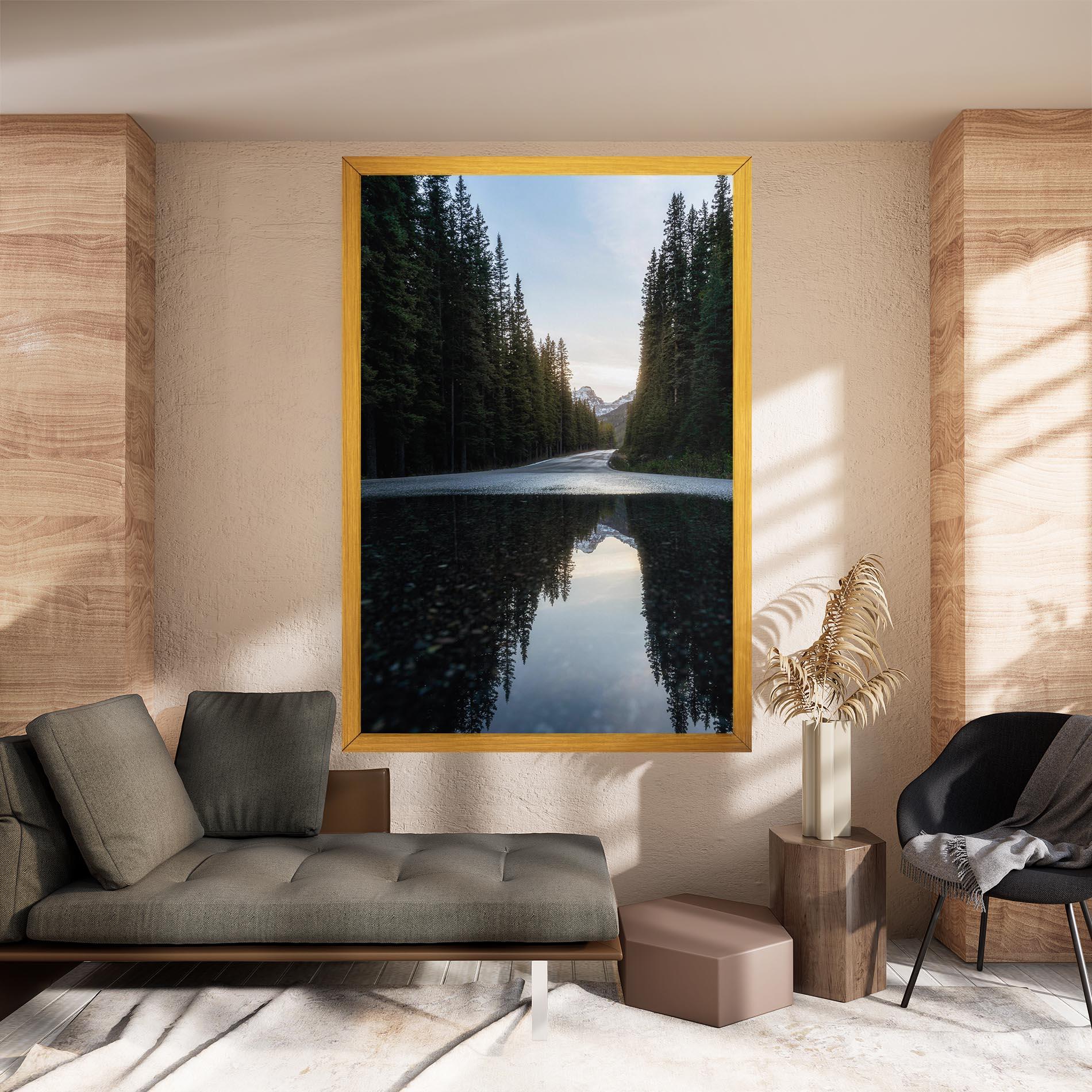 Vászonkép Big Lake Forest mockup 8