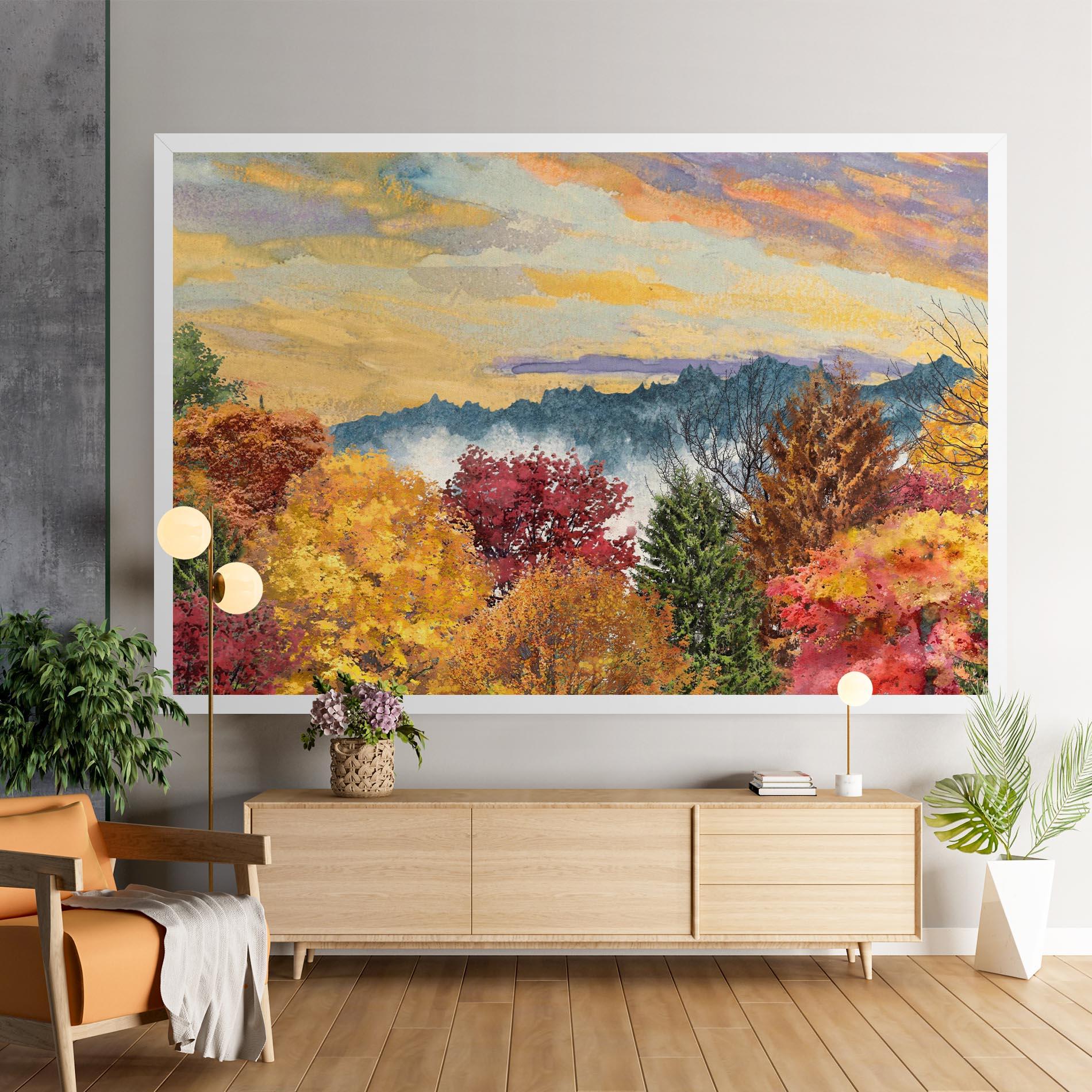 Vászonkép Mix Color Trees mockup 9