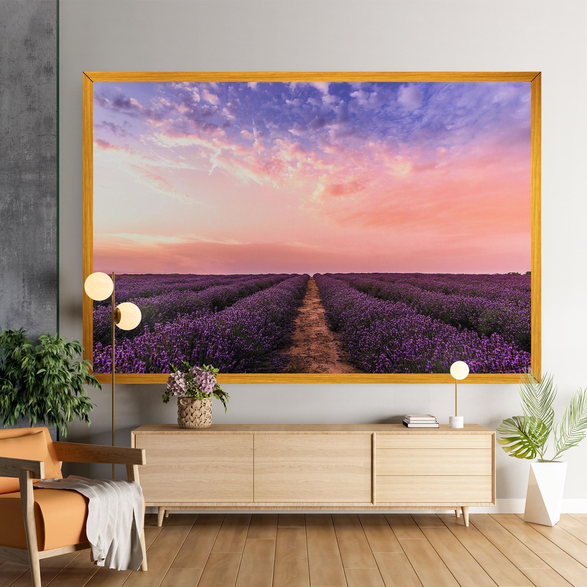 Vászonkép Lavender Field mockup 9
