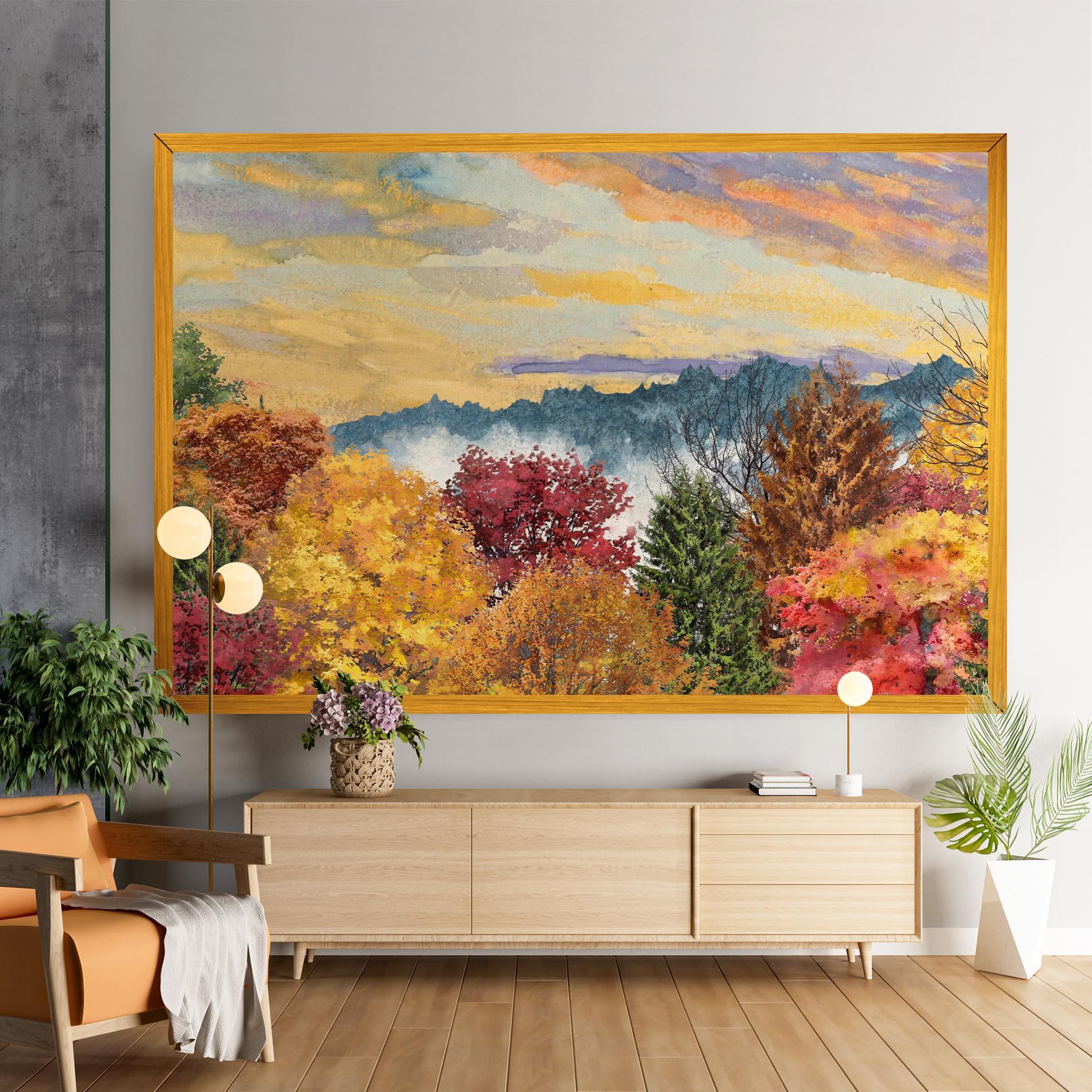 Vászonkép Mix Color Trees mockup 9