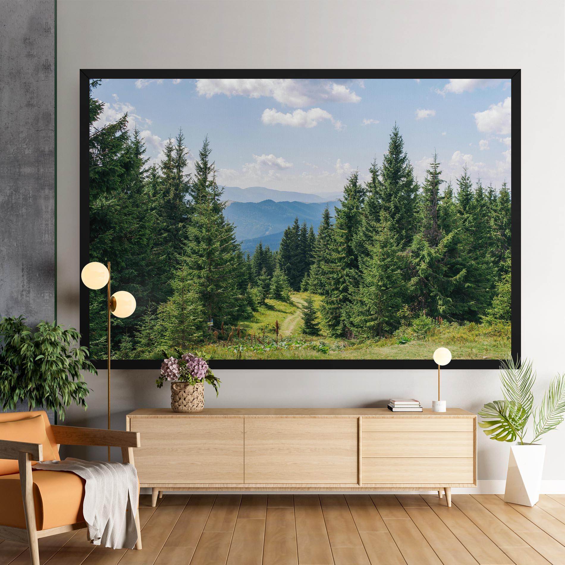 Vászonkép Carpathian Mountain mockup 9