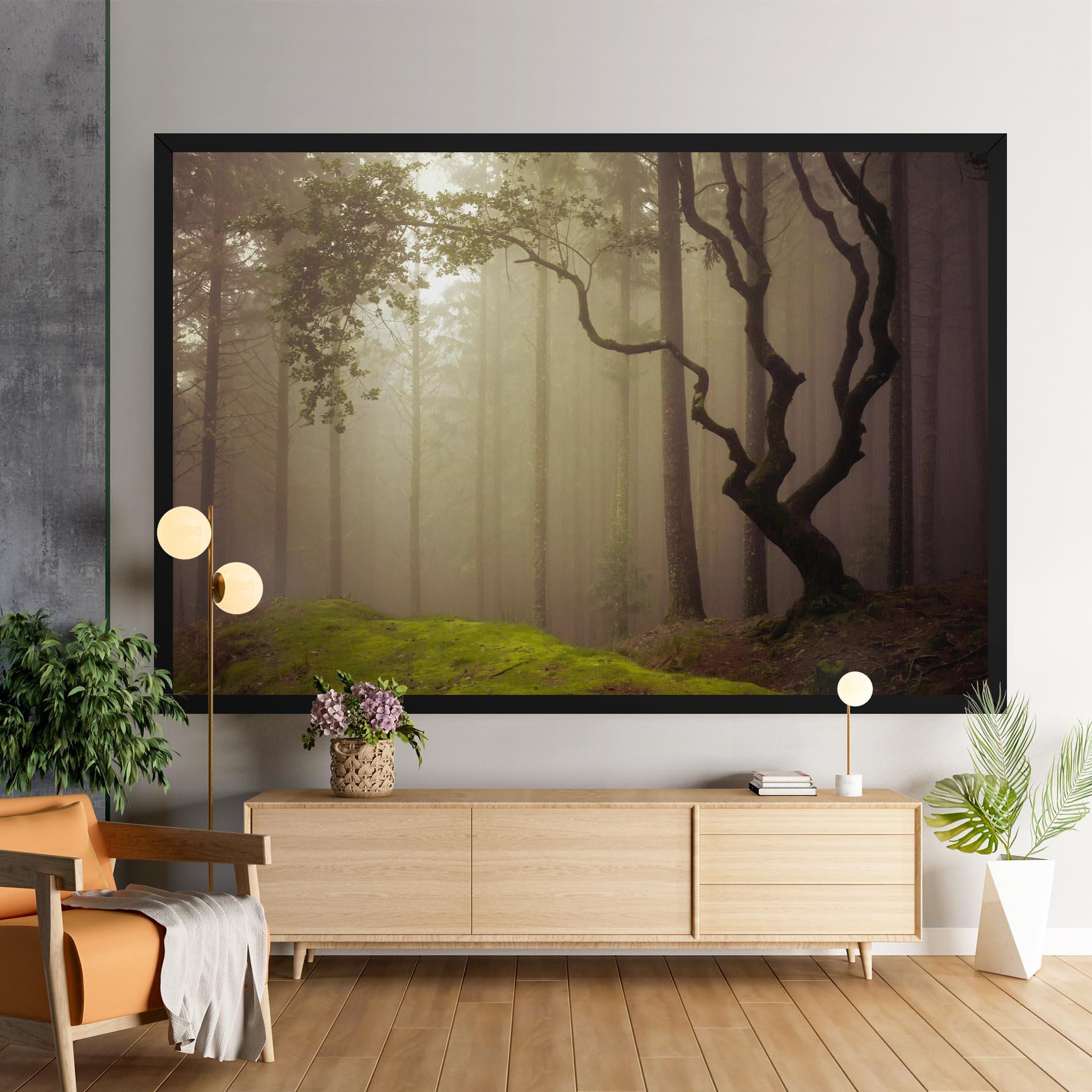 Vászonkép Foggy Tree Art mockup 9