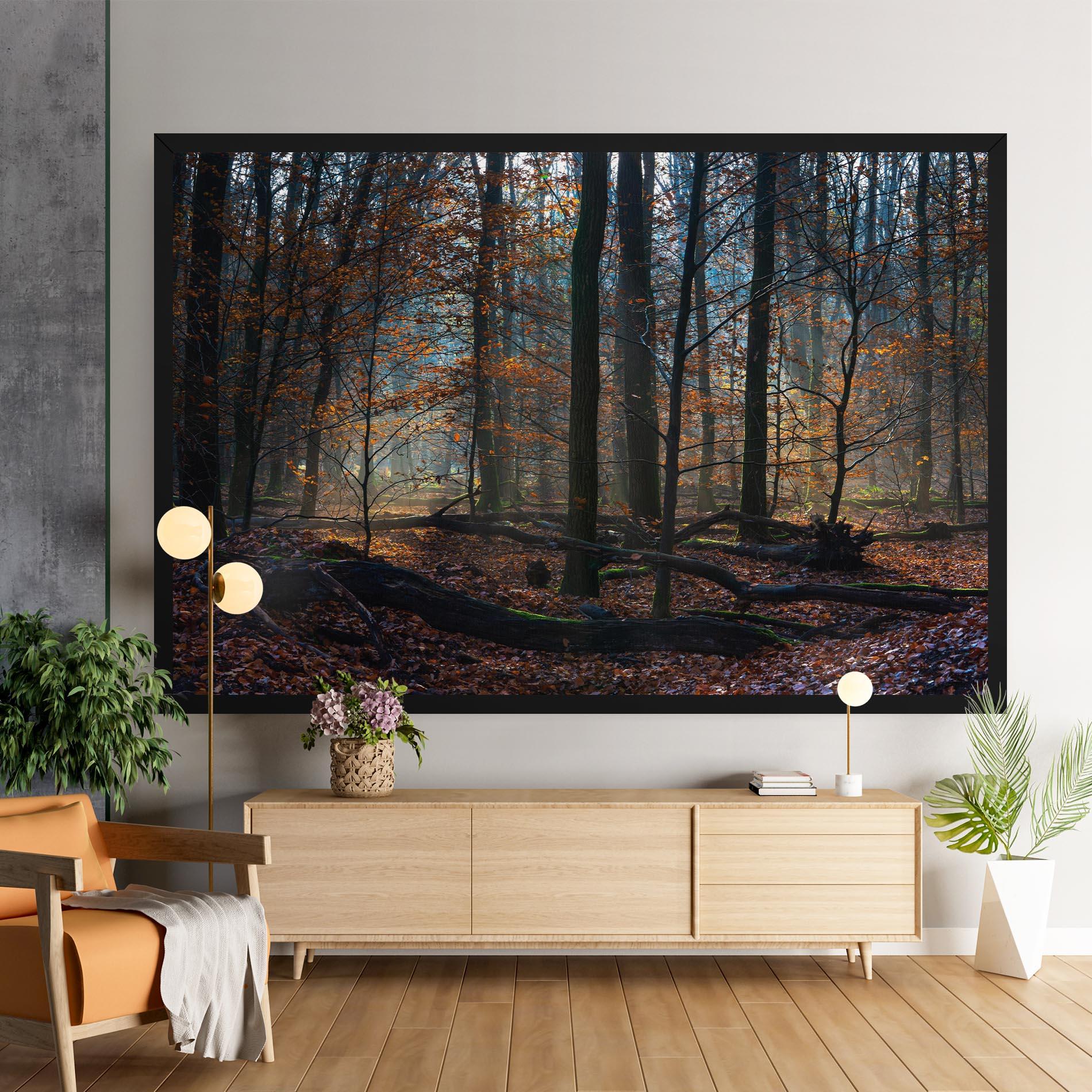 Vászonkép Forest Autumn Day mockup 9