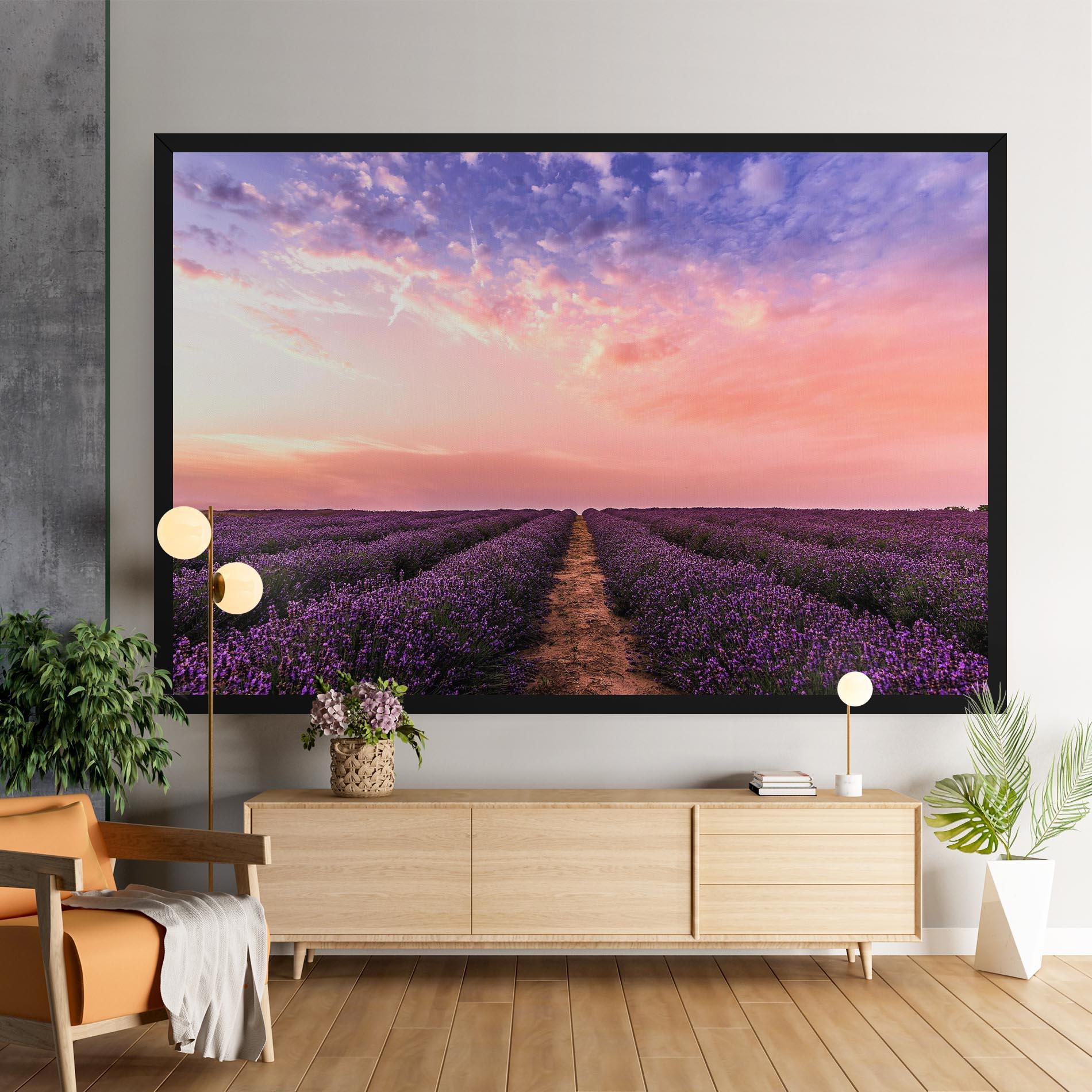 Vászonkép Lavender Field mockup 9