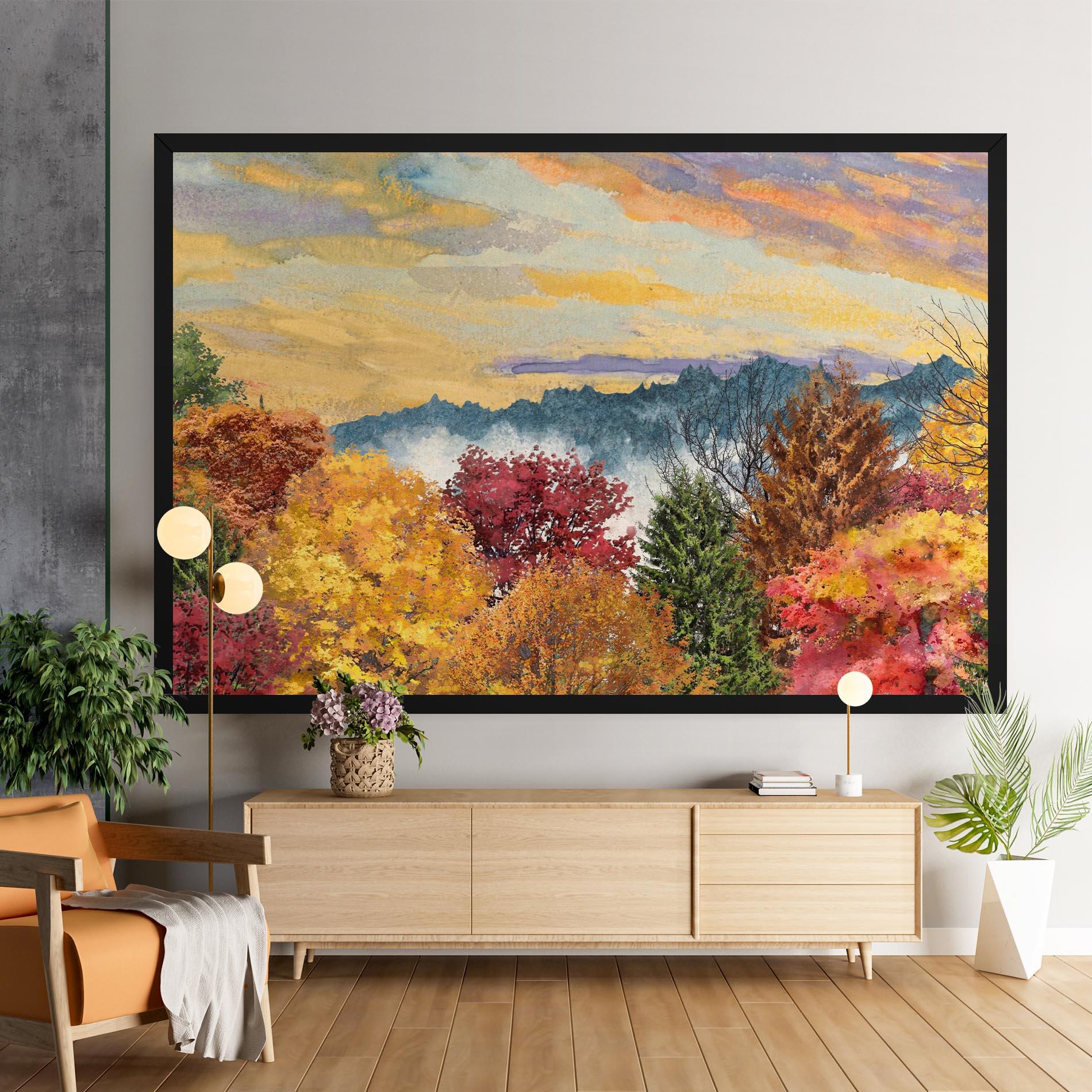 Vászonkép Mix Color Trees mockup 9