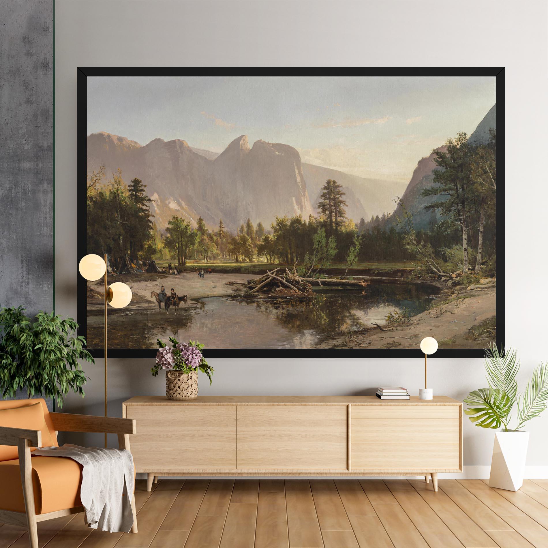 Vászonkép Small Lake Forest mockup 9