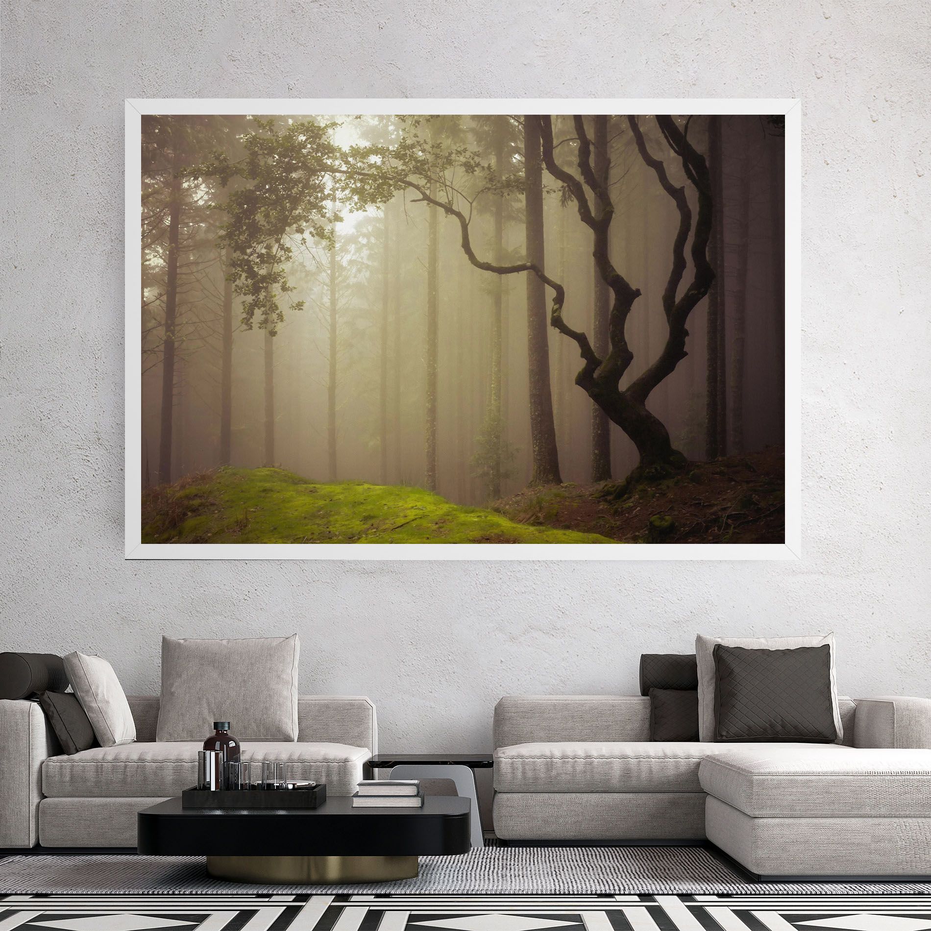 Foggy Tree Art mockup 2