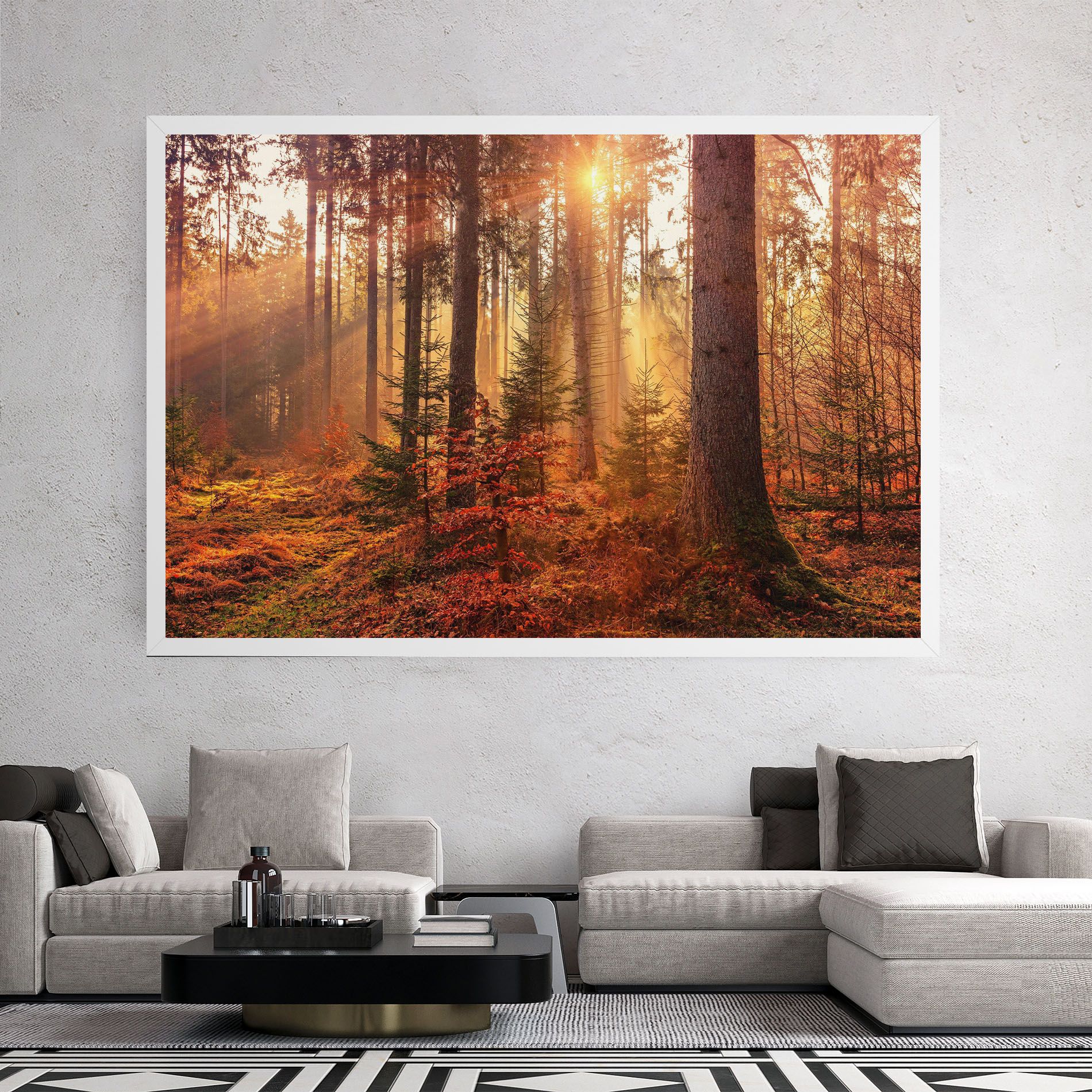 Orange Light Forest mockup 2