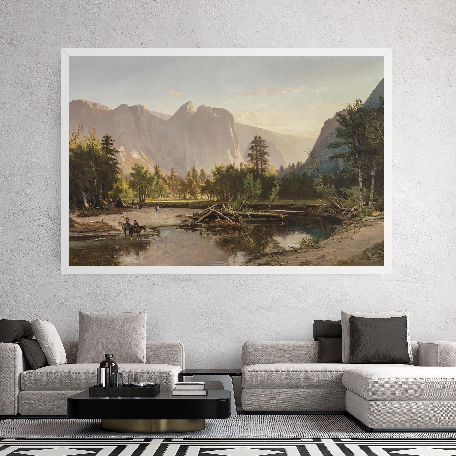 Vászonkép Small Lake Forest mockup 2