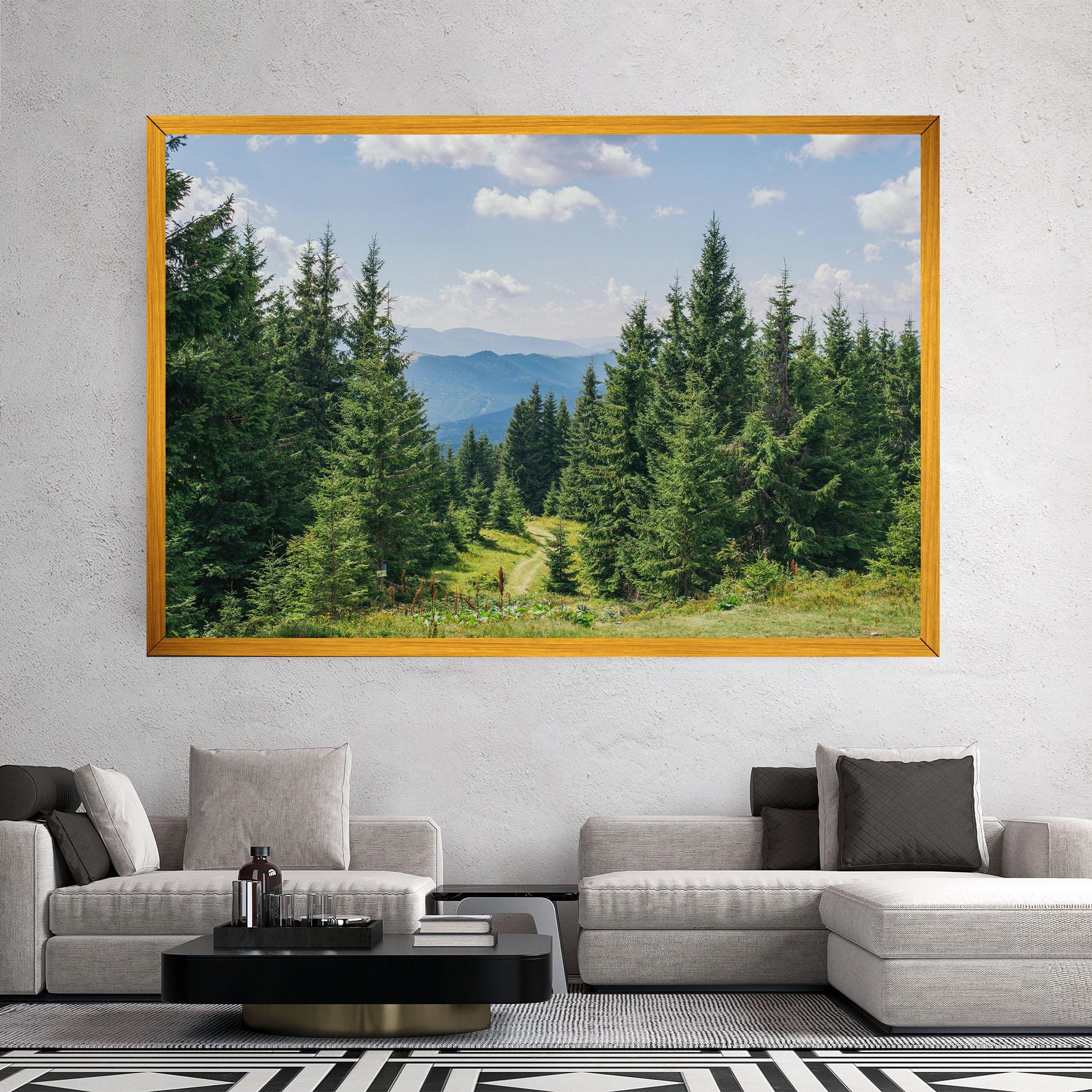 Vászonkép Carpathian Mountain mockup 2