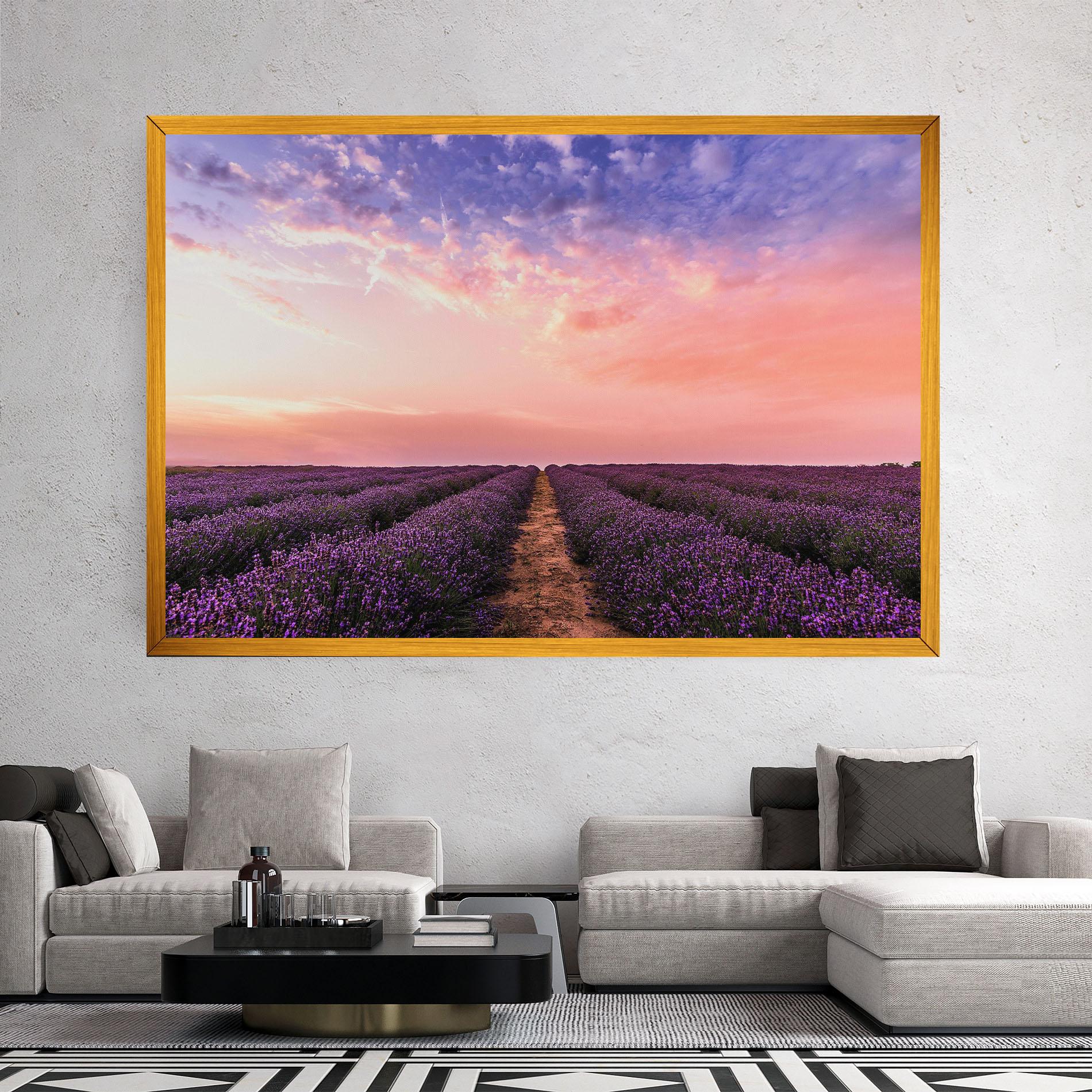 Vászonkép Lavender Field mockup 2